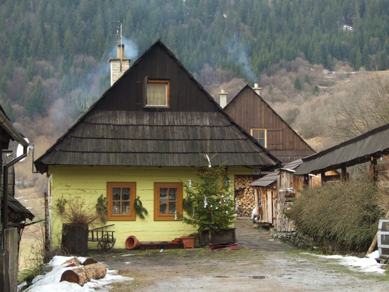 Vlkolínec - houses
