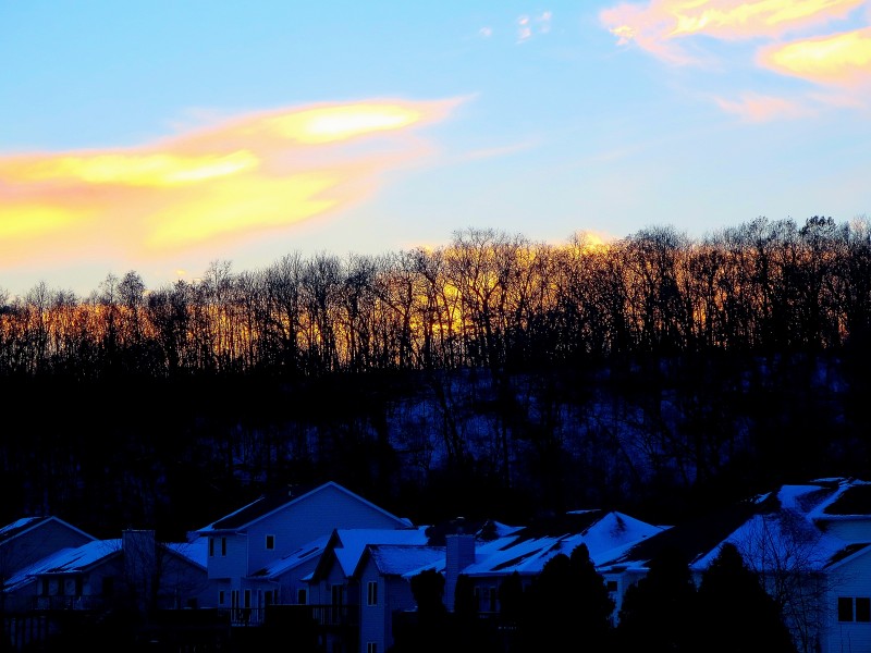 Winter's Sunset - panoramio