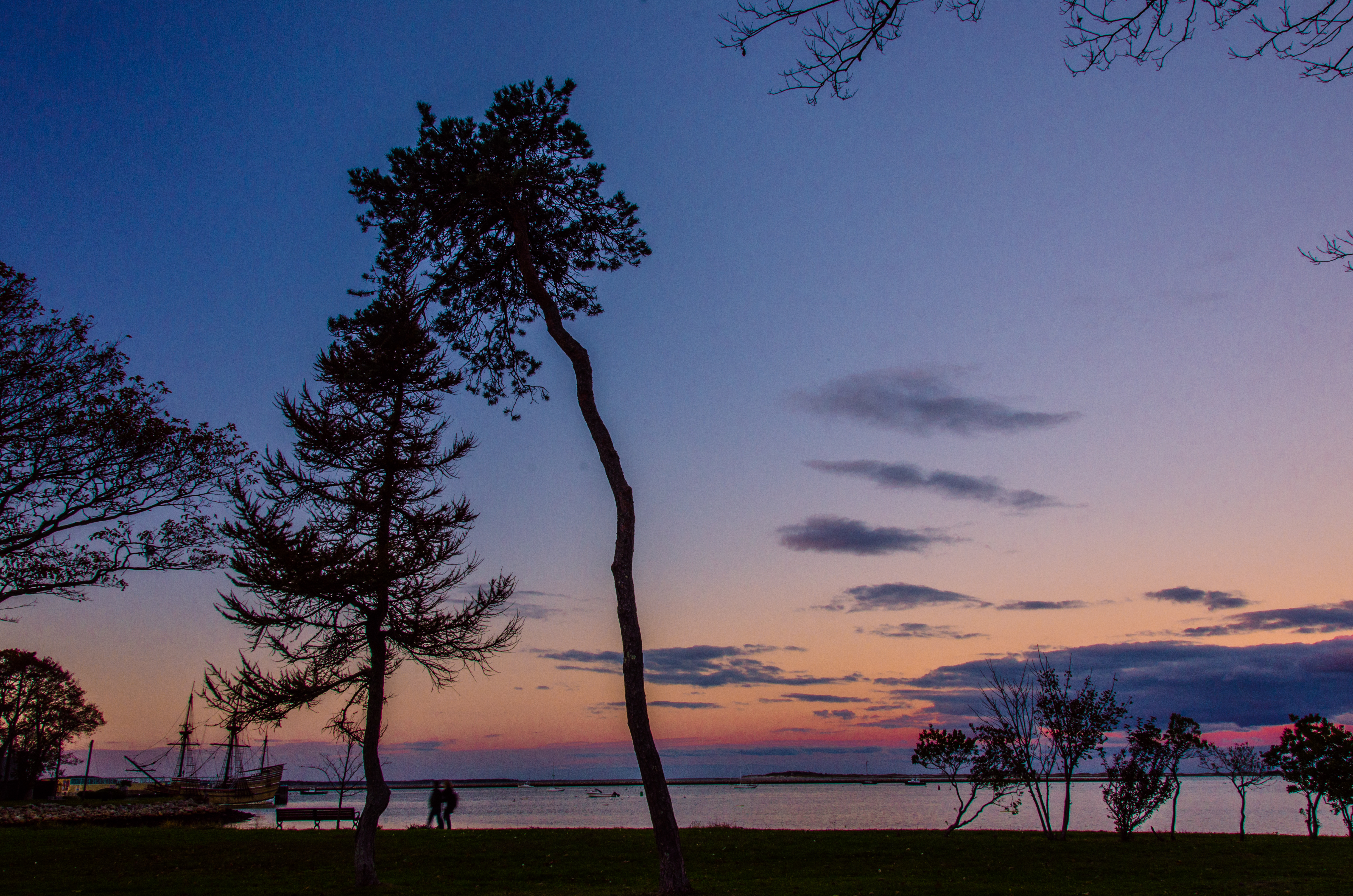 Beautful sunset in Plymouth, Ma