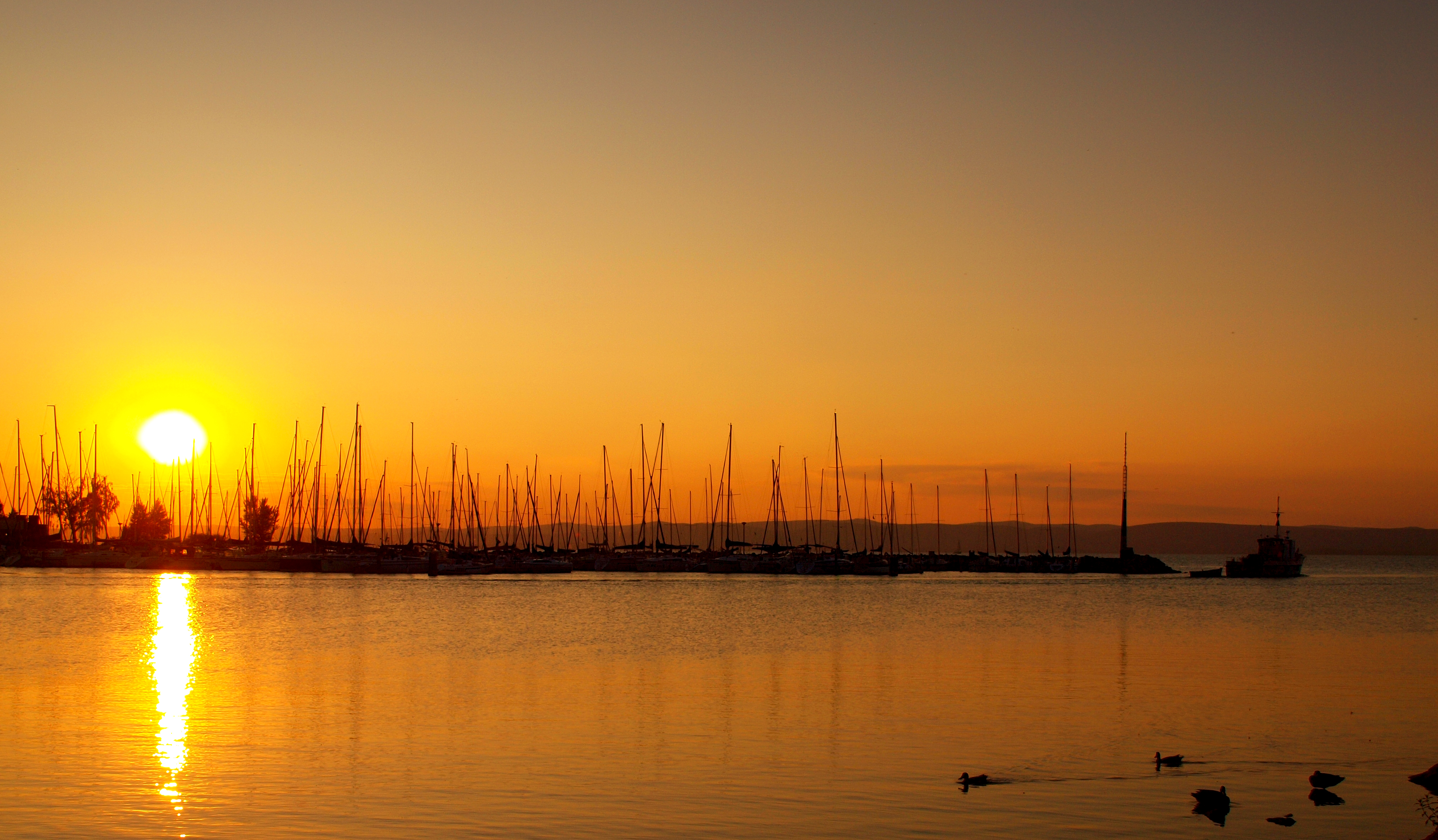 Siófok (Hungary) - Coucher sur la marina