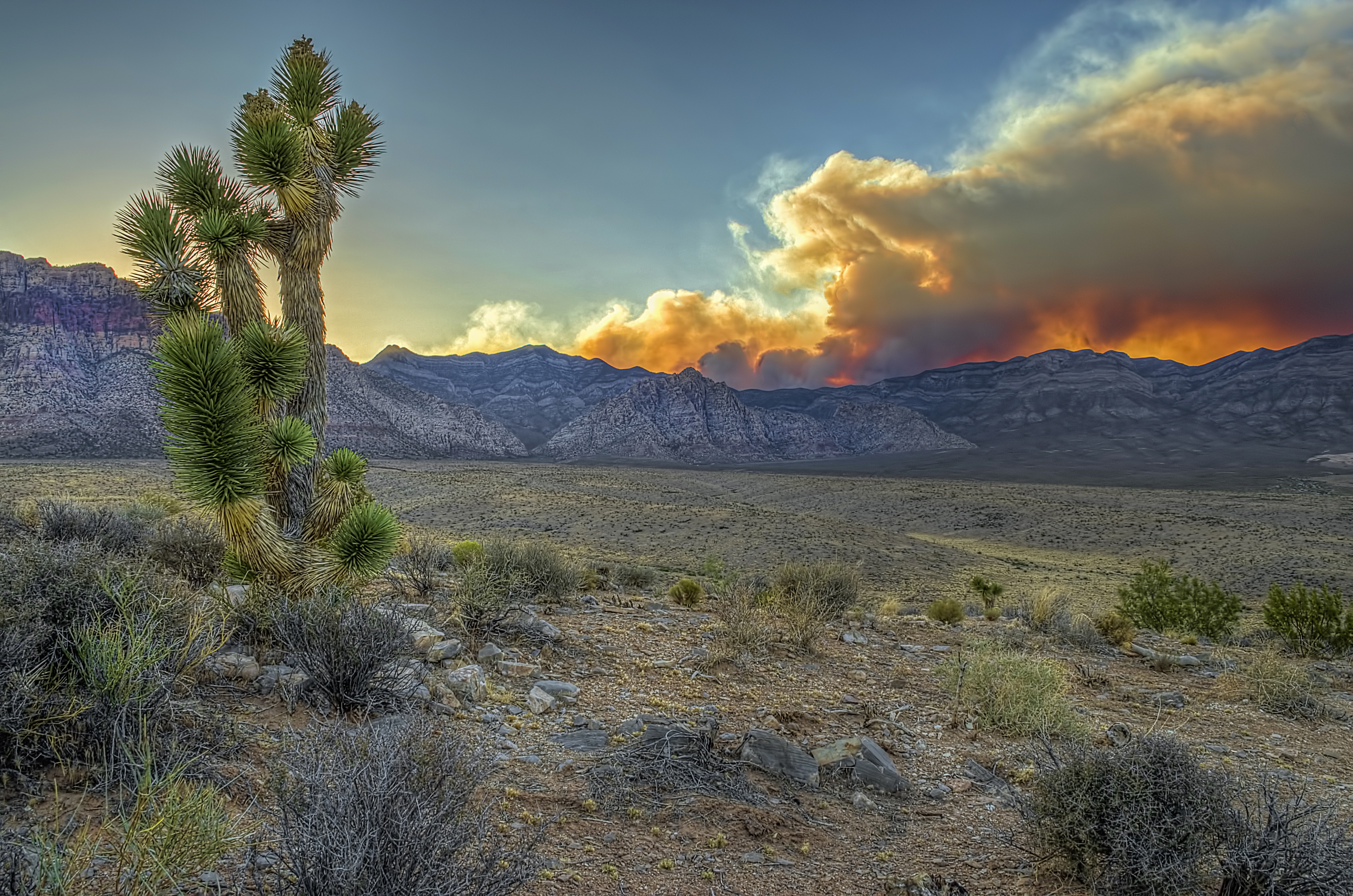 Smoke Over Red Rock Canyon (19791890739)