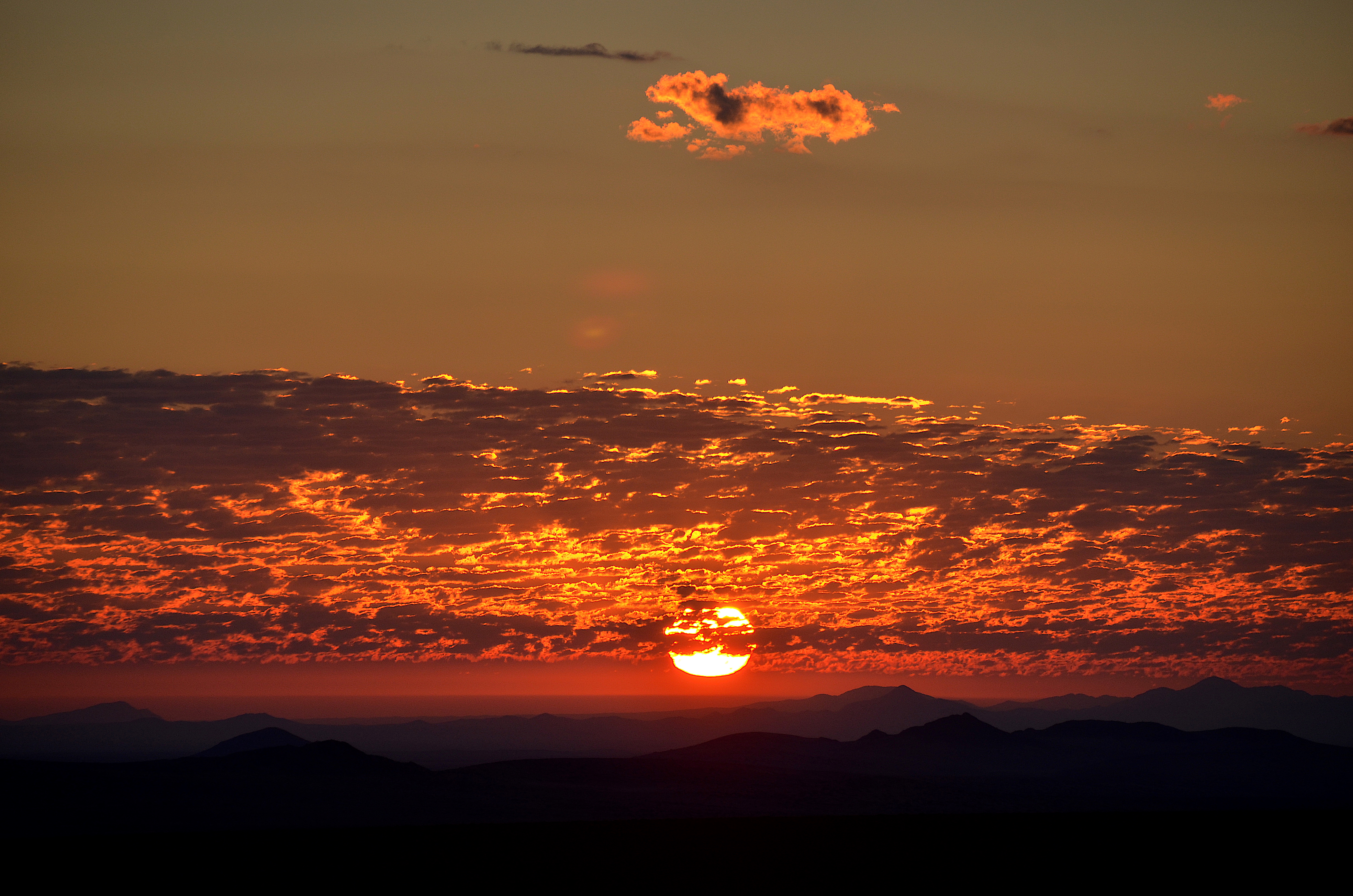 Sonnenuntergang in der Namib
