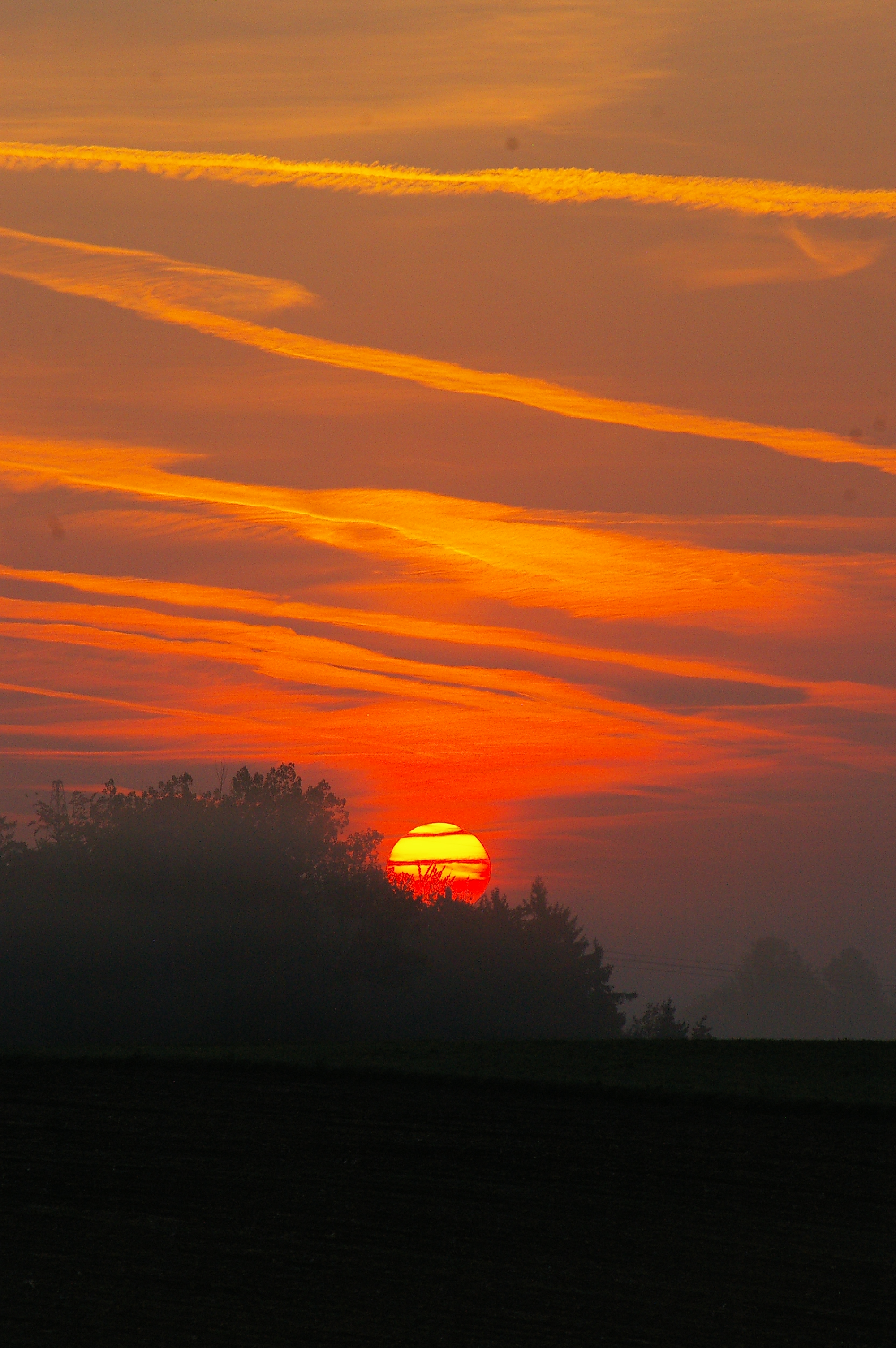 sunrise in the upper Austrian village Holzöster