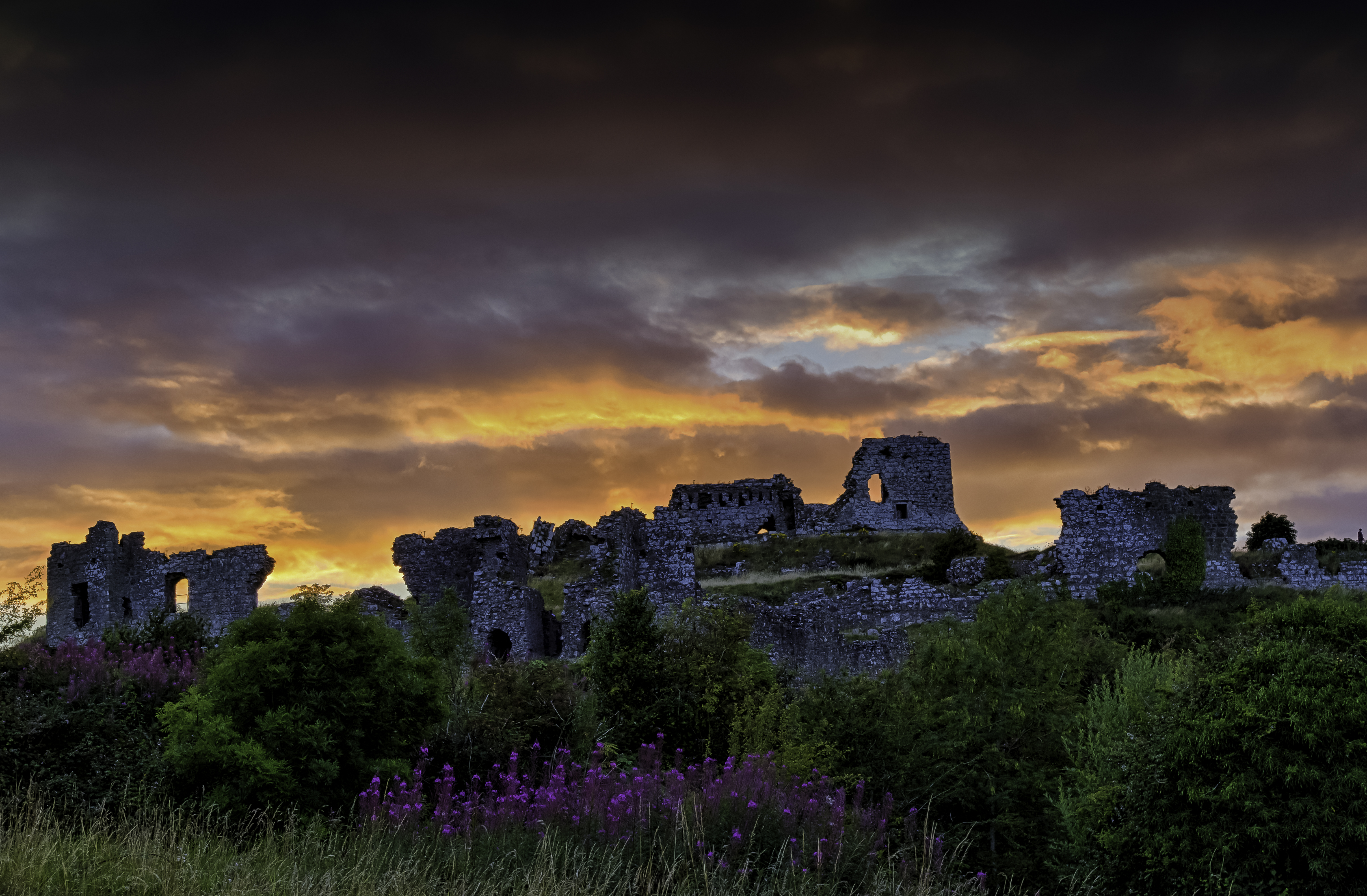 Sunset at The Rock of Dunamase