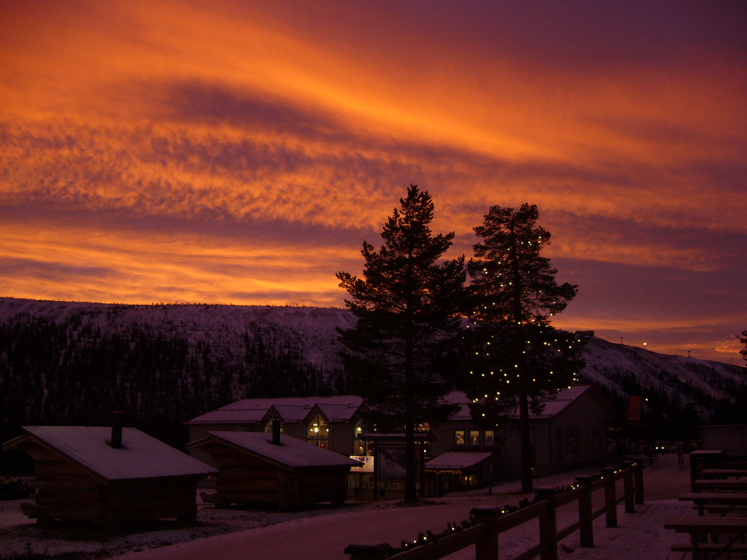 Sunset in Sälen