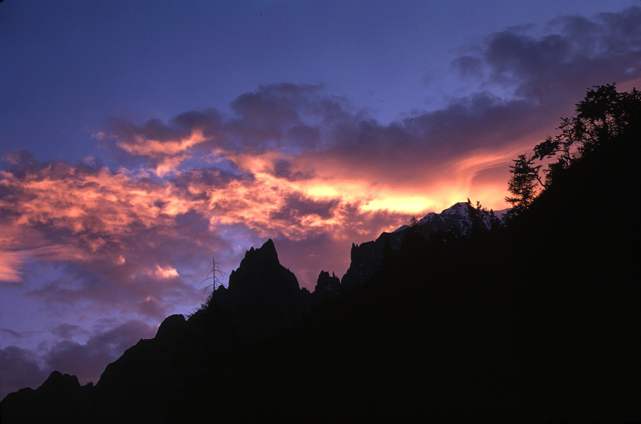 Sunset on the Mont Blanc