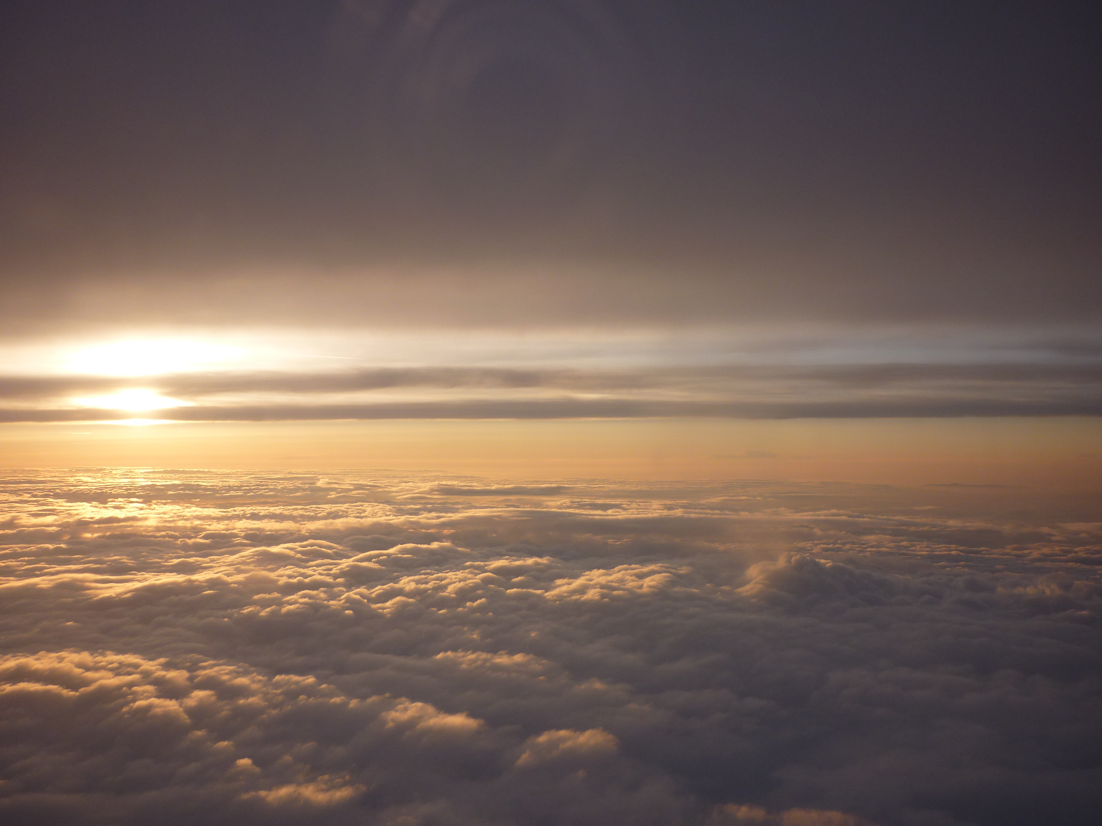 Sunset in the sky