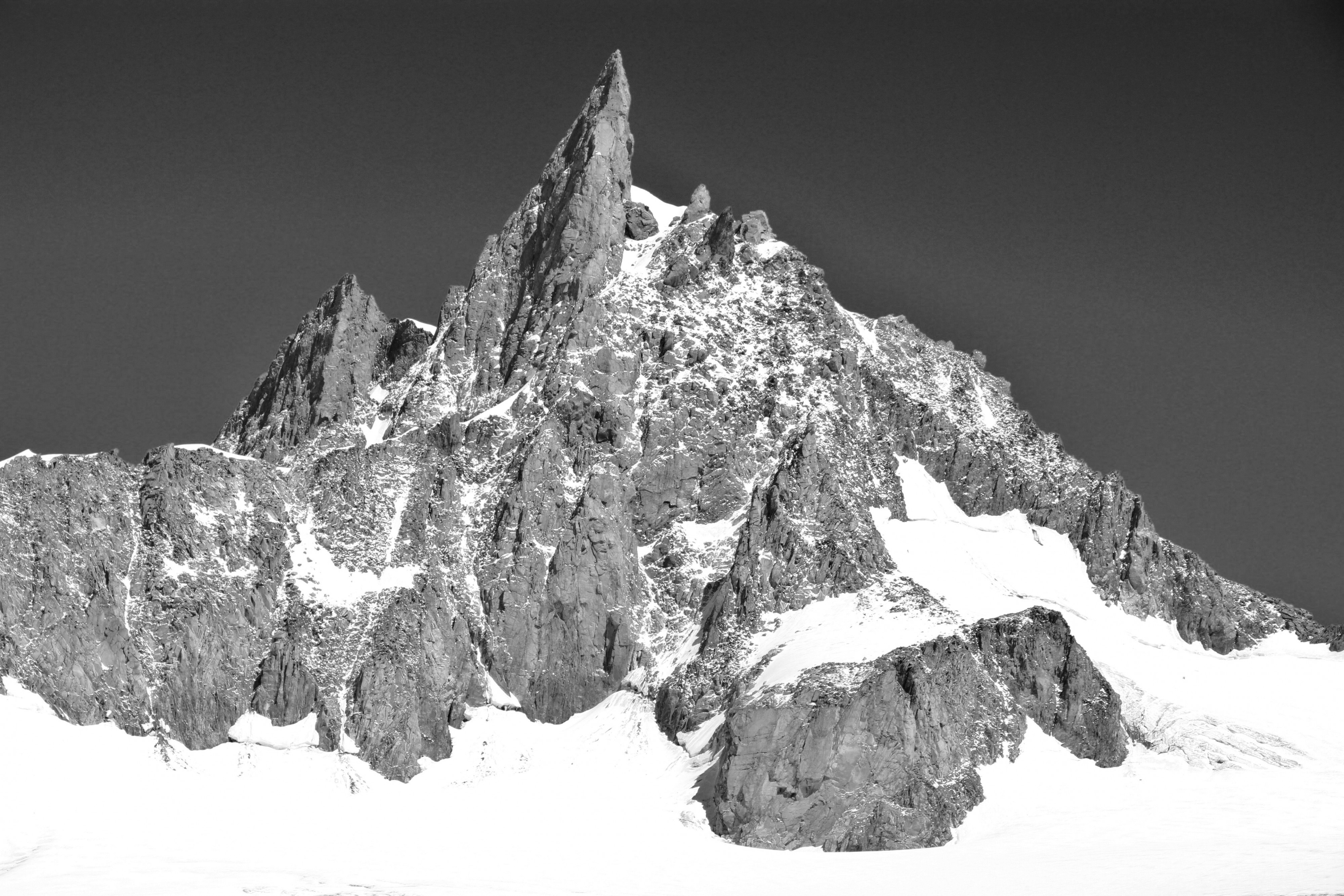 Dent du Géant, 2010 July 2, bw