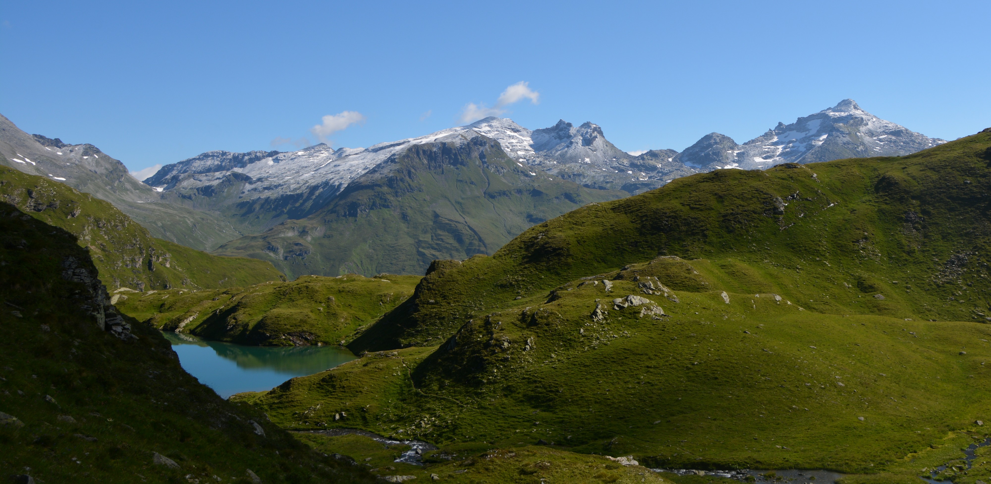 Granatspitzgruppe vom Wildenkogelweg mit Tauernkogel bis Riegelkopf