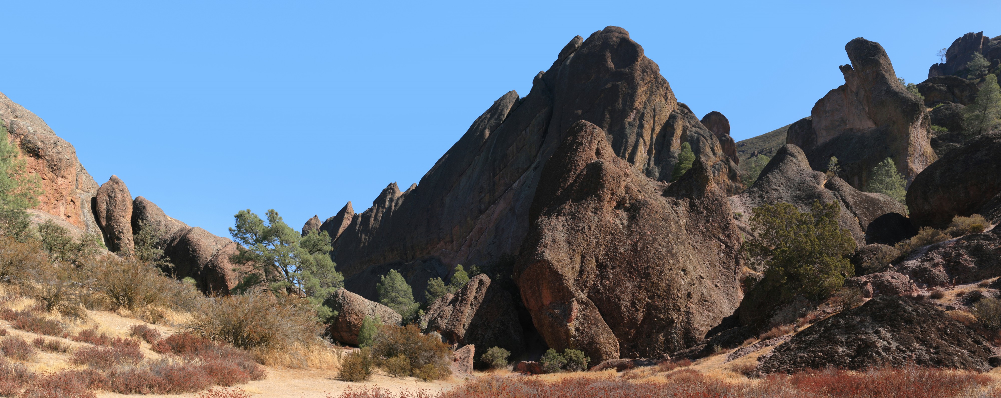 Rock formations at Pinnacles National Monument
