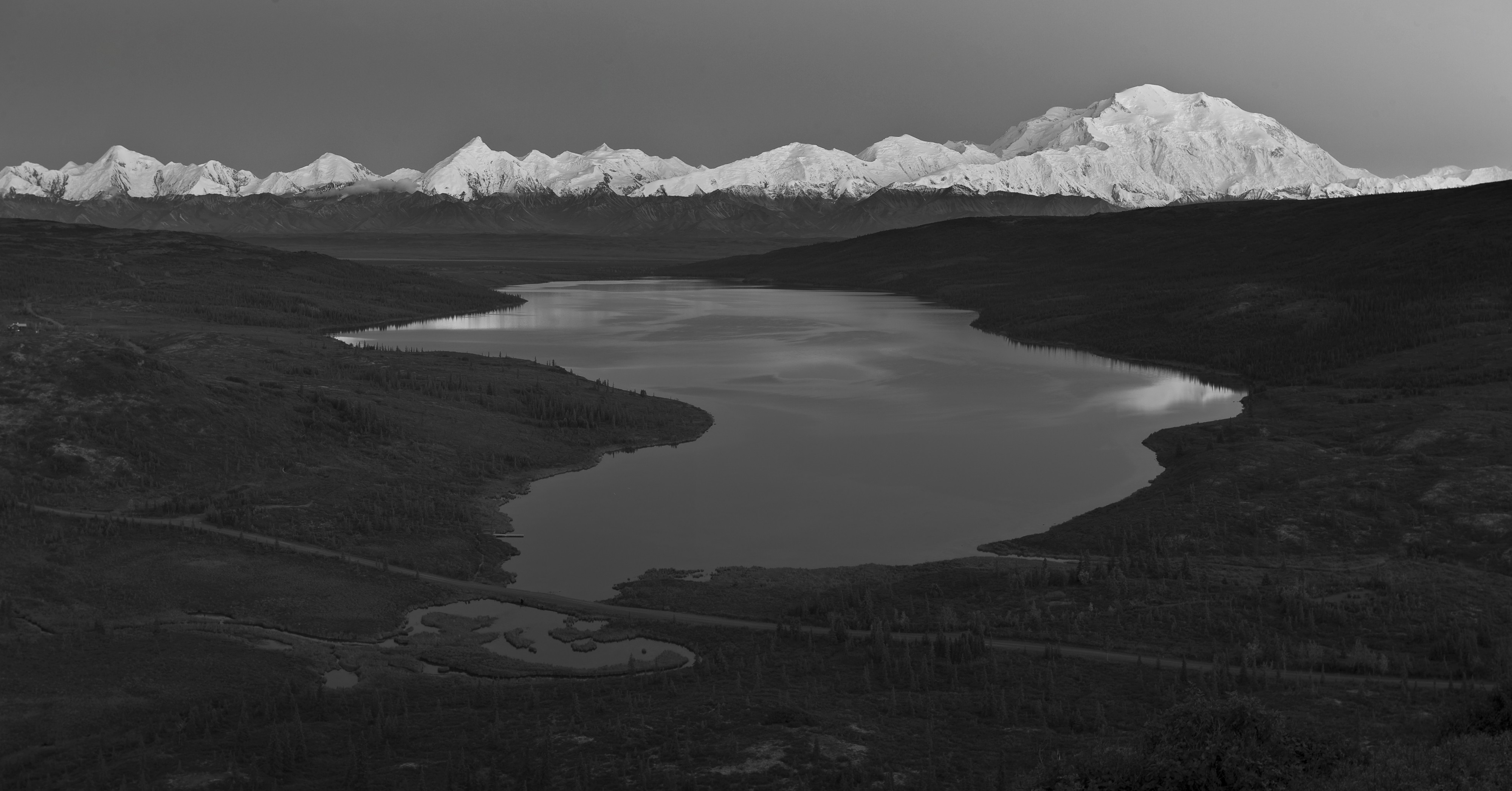 Wonder Lake Shot Panoramic (7956413126)
