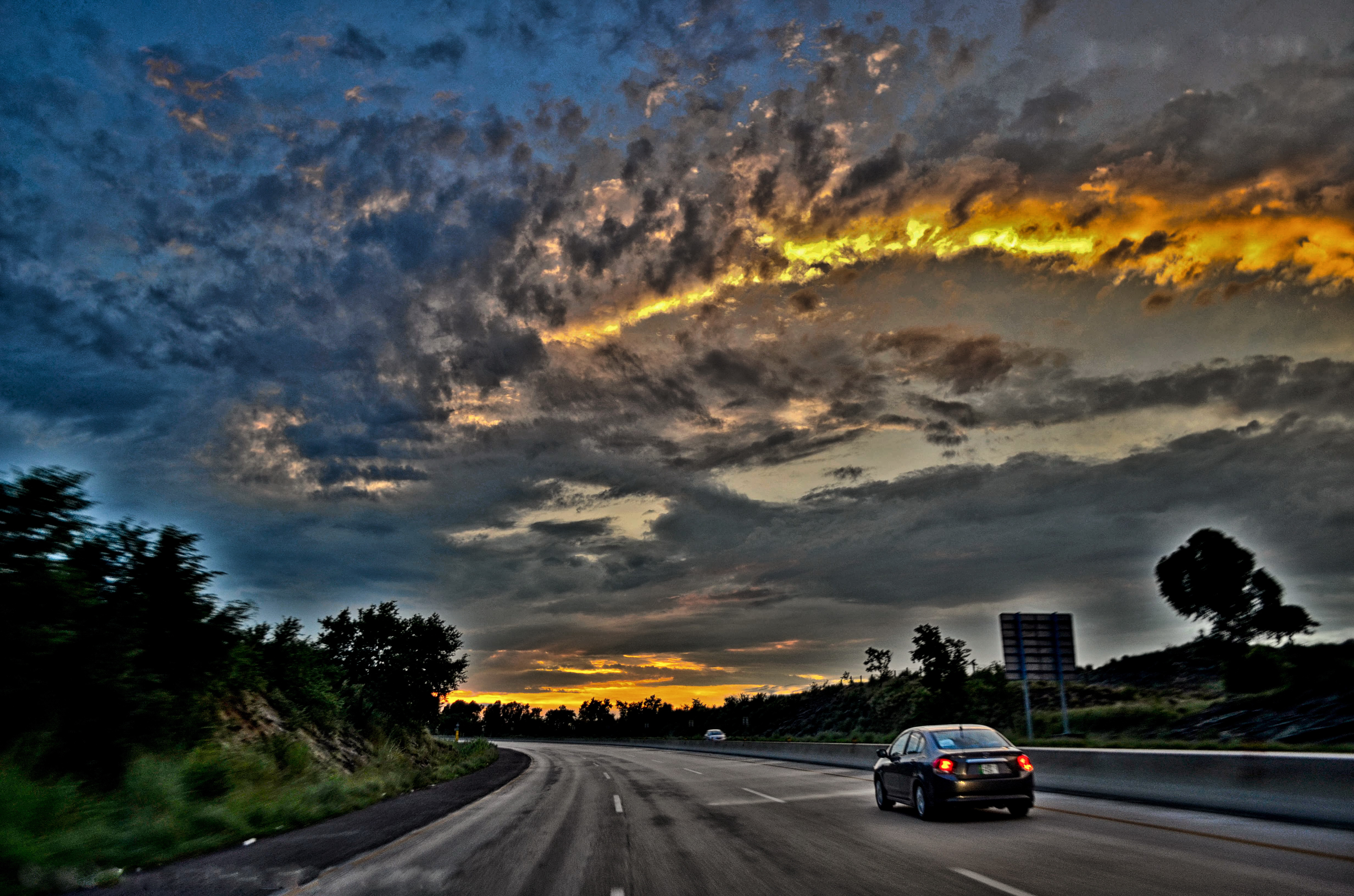 Under the burning sky