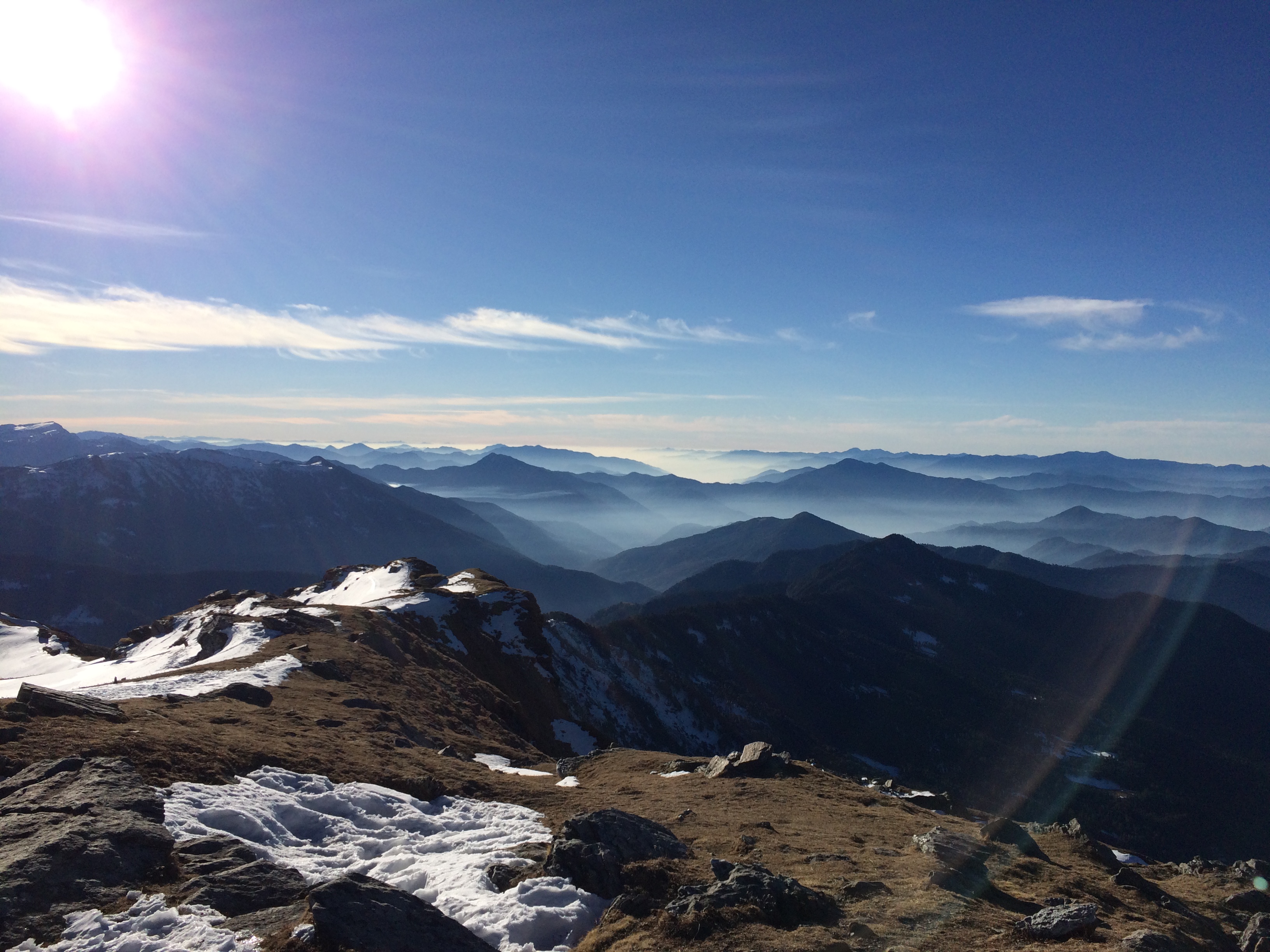 View from the Kedarkanth Peak, uttarakhand