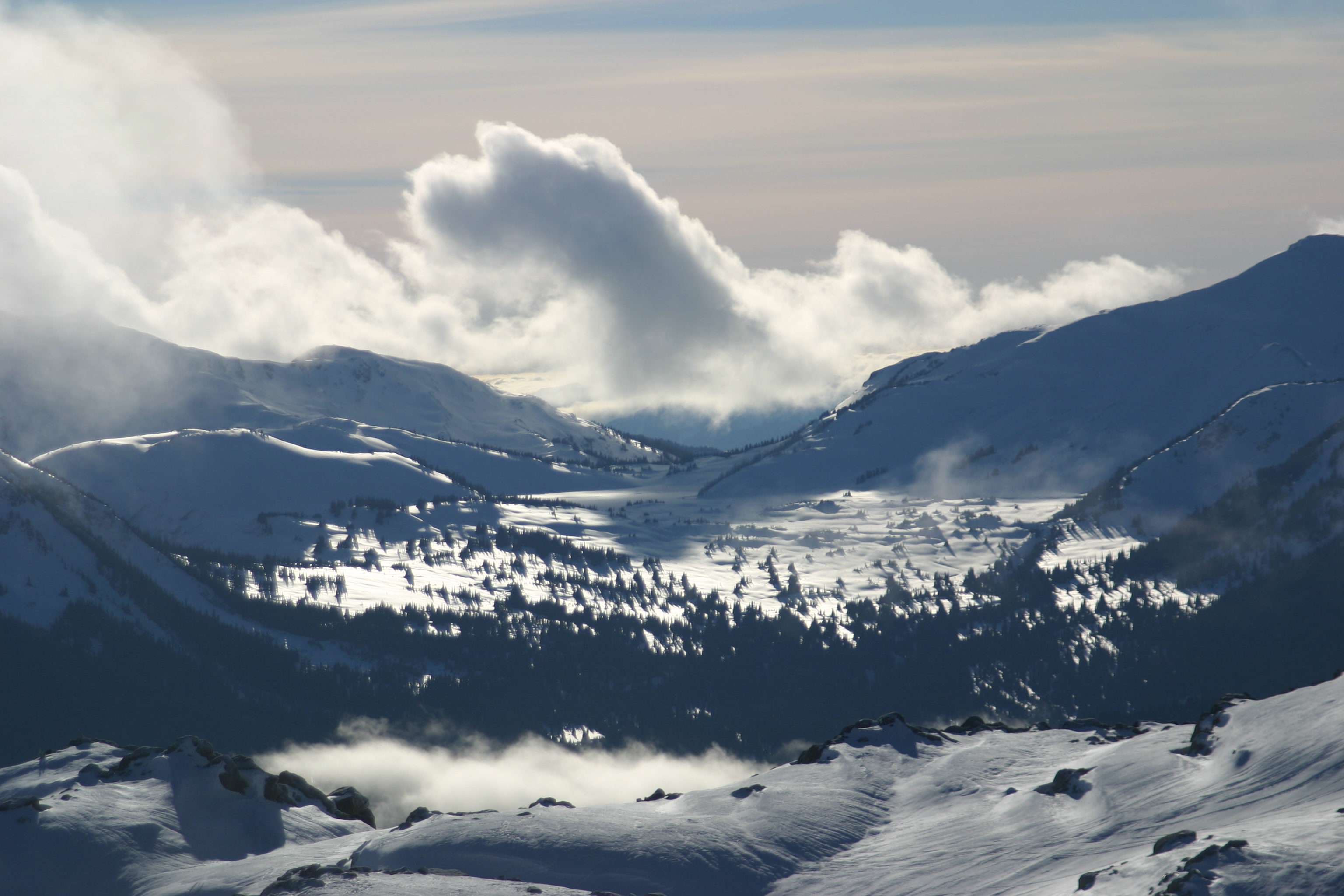 View from the top of Whistler Mountain