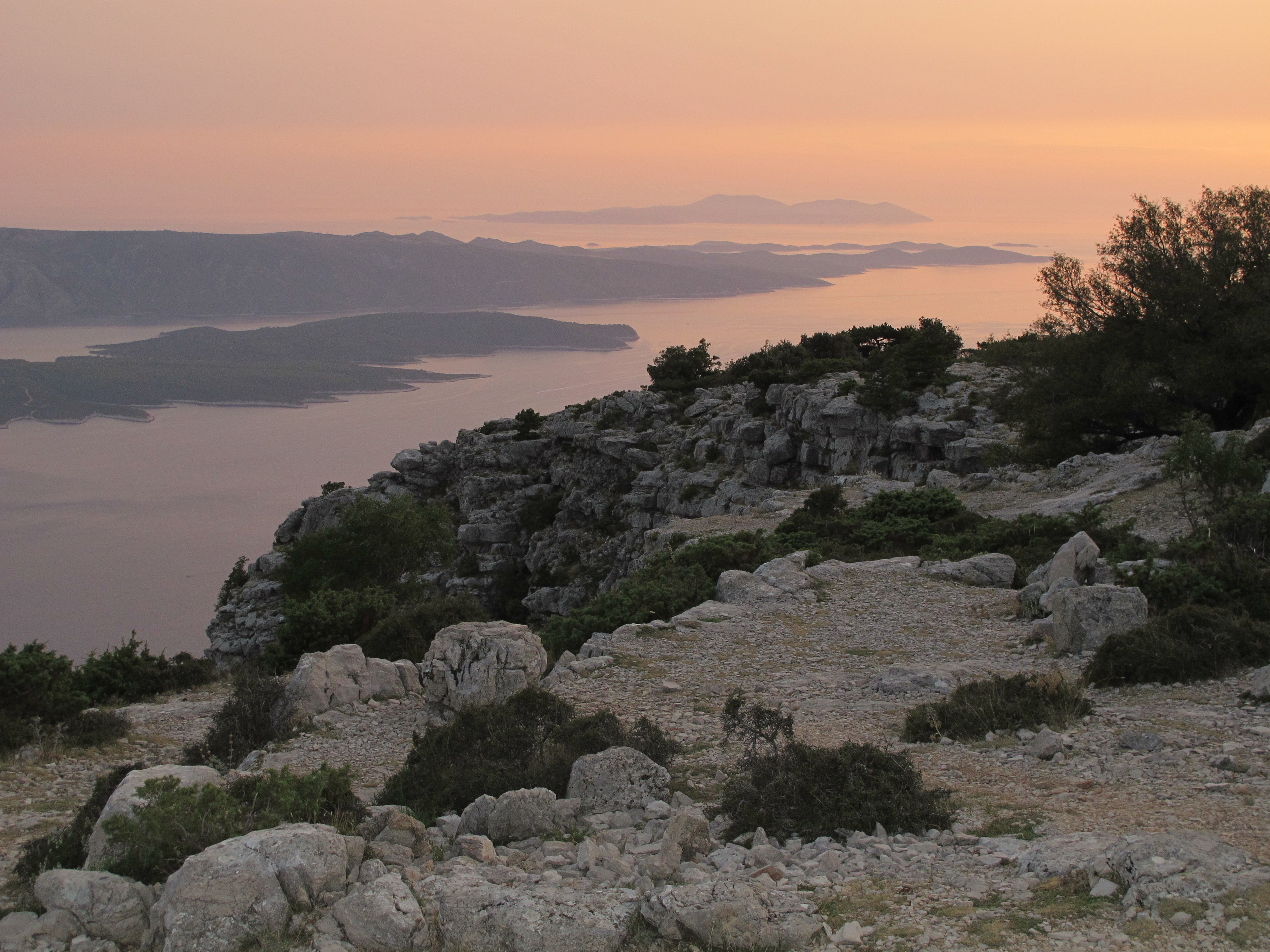 View of the other islands of Croatia (During sunset) - panoramio