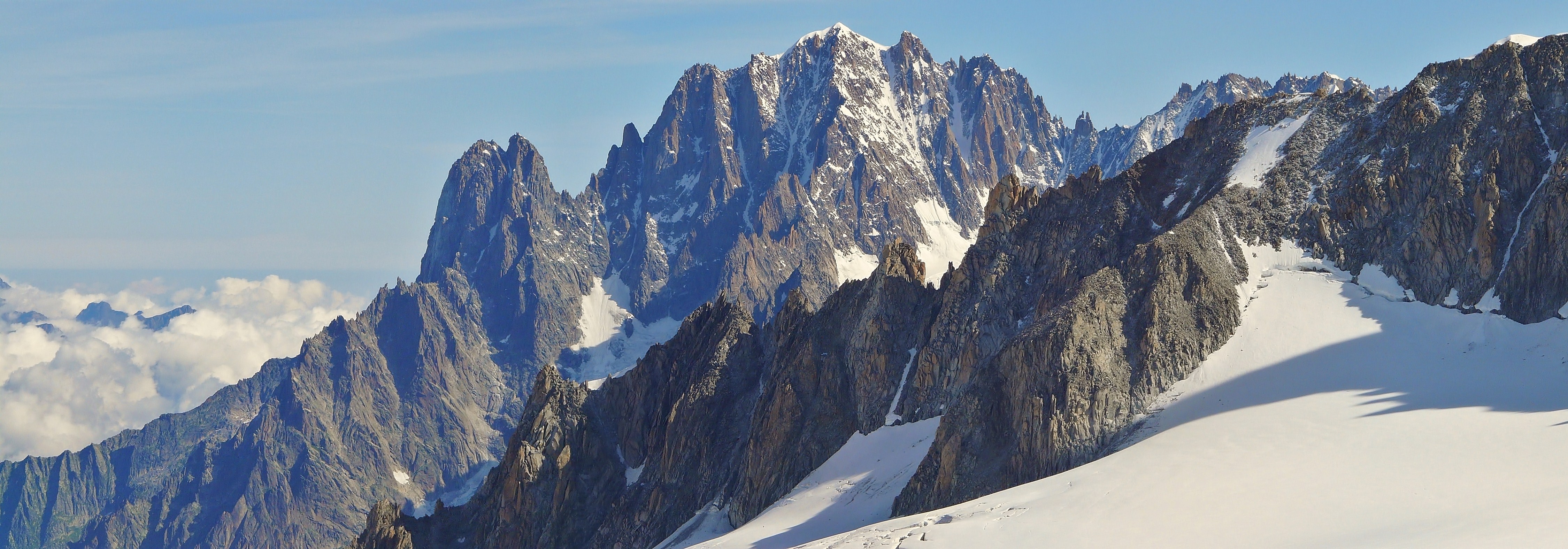 Aiguille Verte from Punta Helbronner