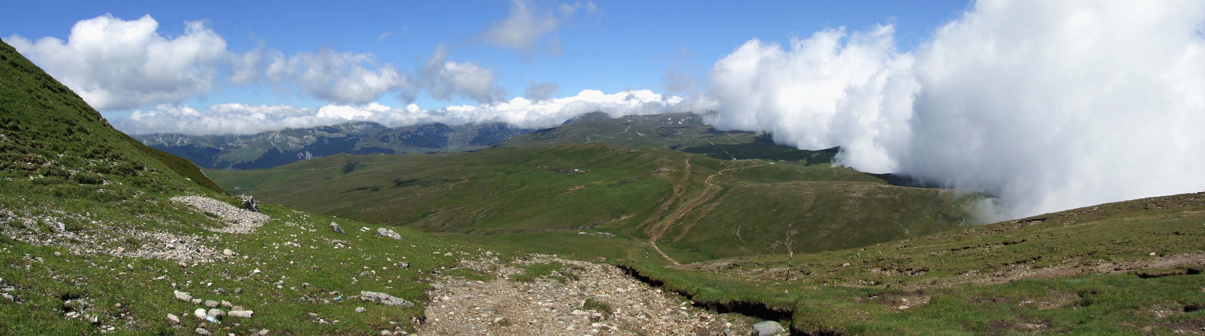 Bucegi mountains panorama