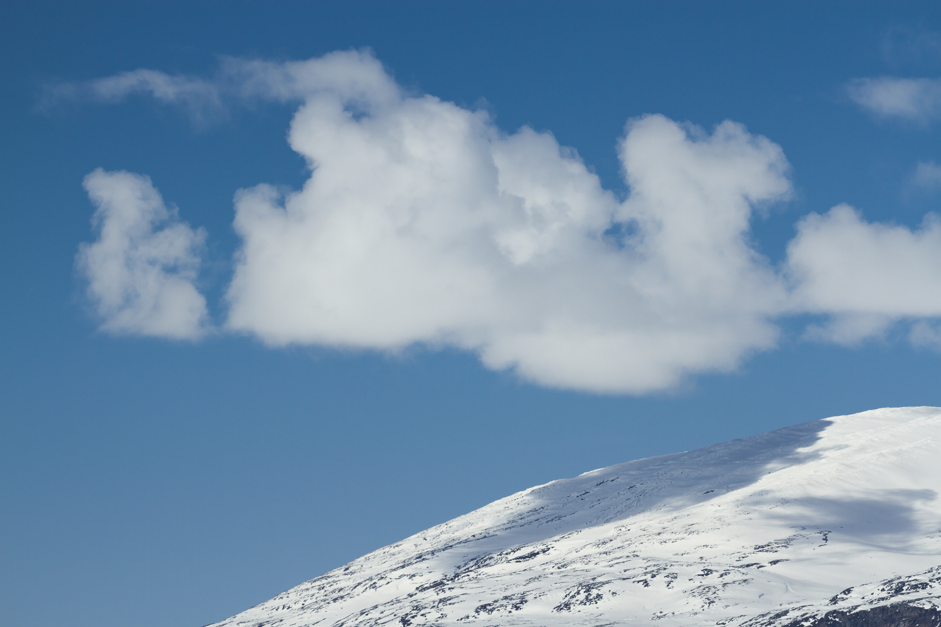 Cloud above Váivváncohkka, Norrbotten, Sweden, 2015 April