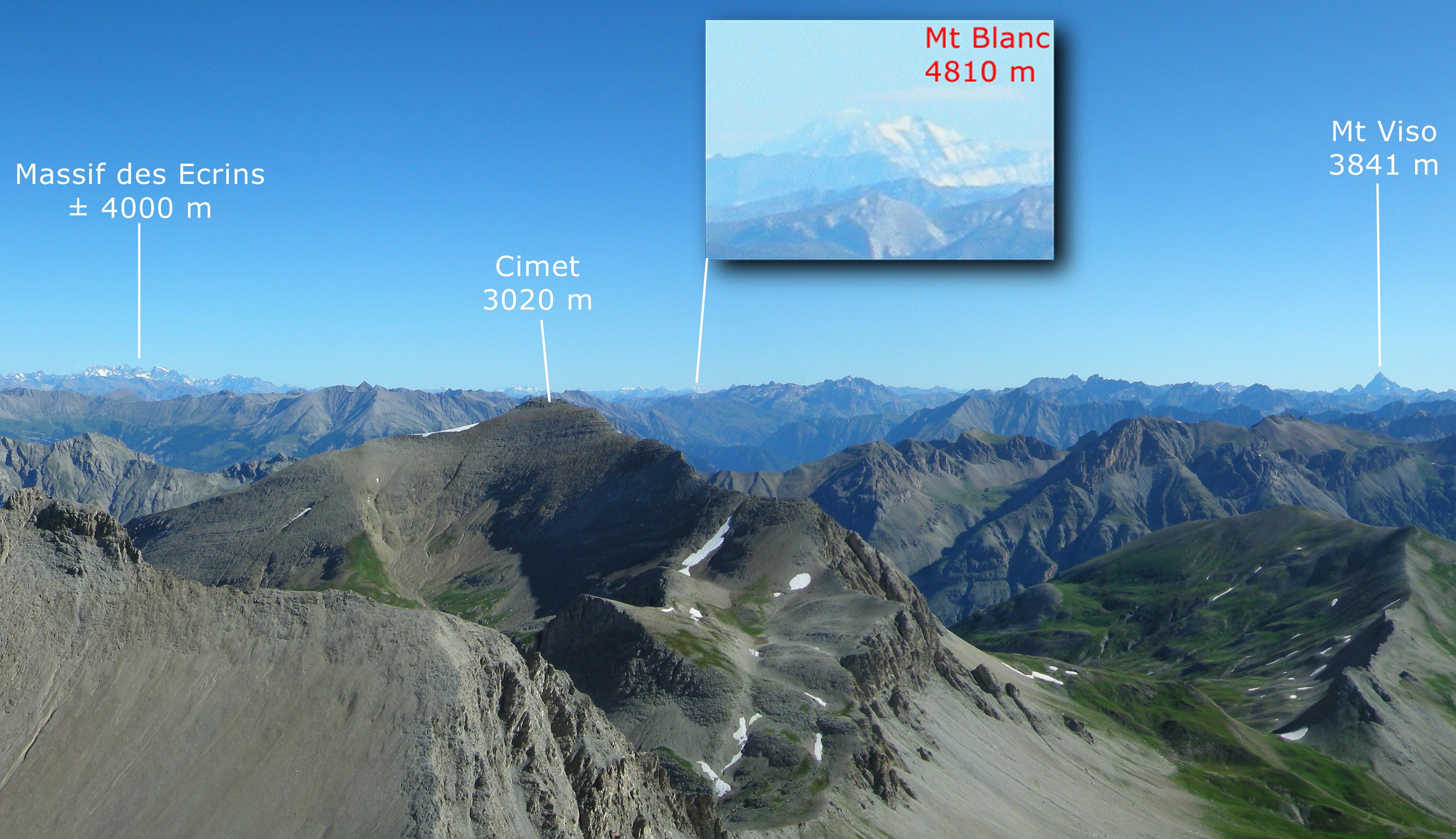 Du Mont-Pelat vue vers le Nord