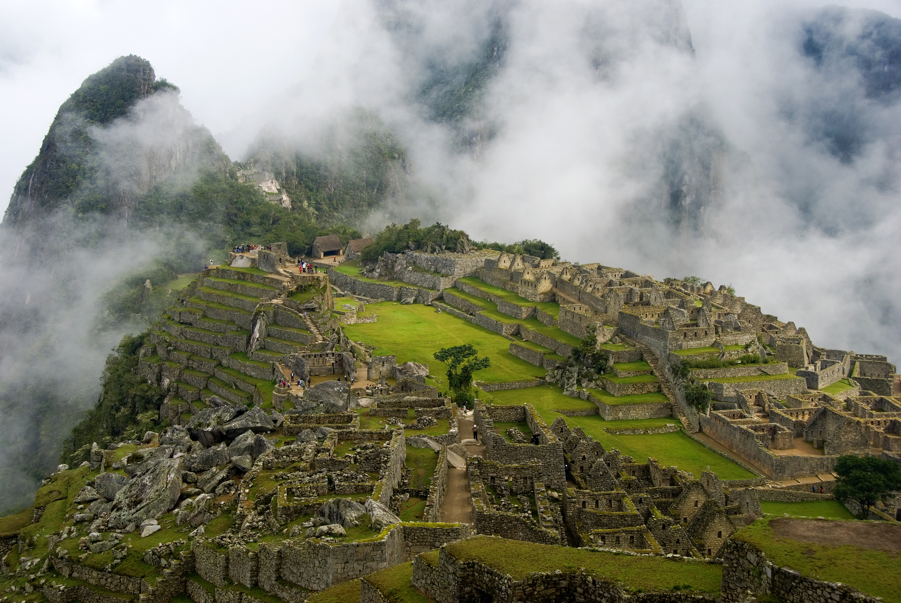Foggy machu picchu
