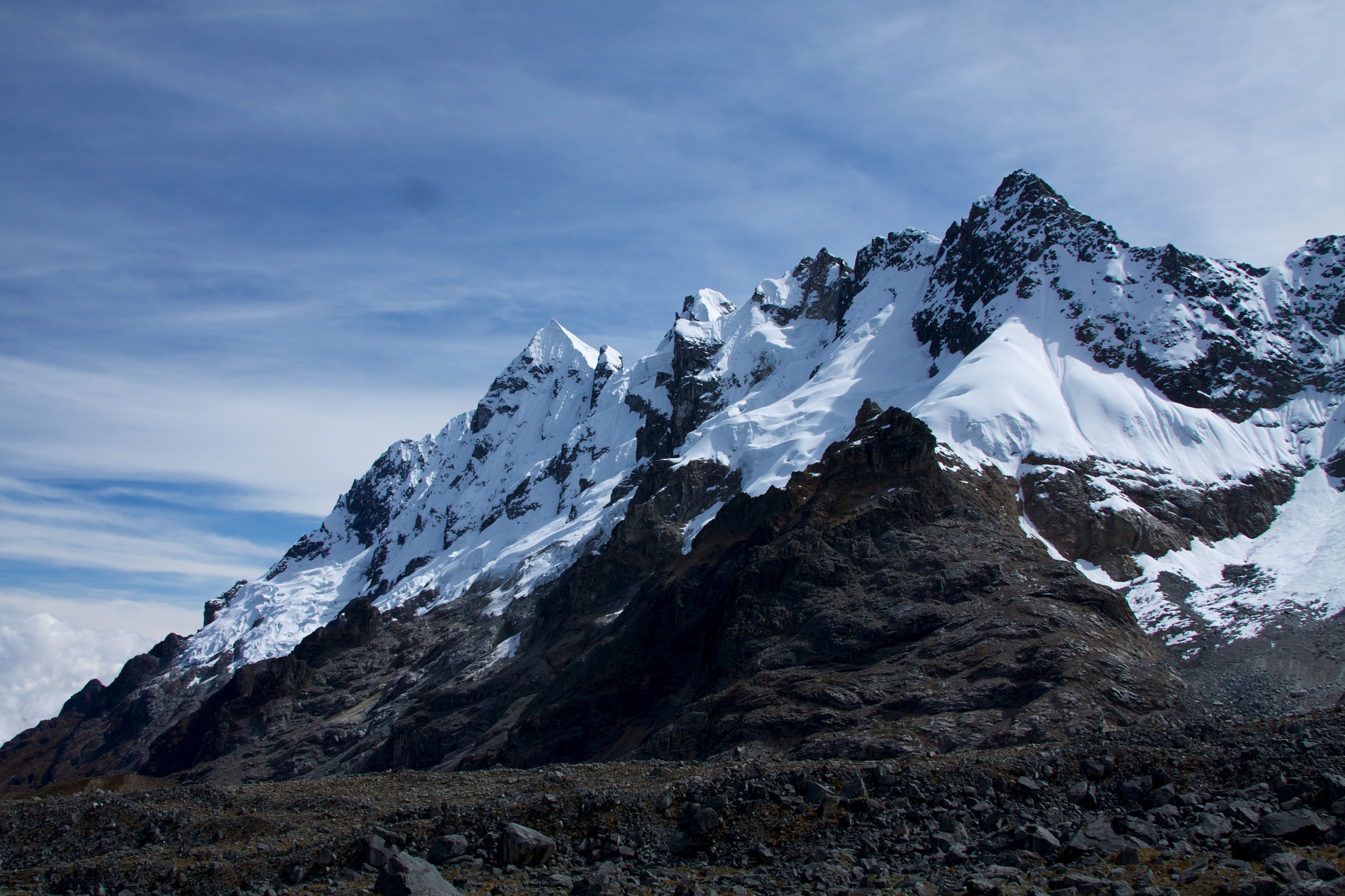 Peru - Salkantay Trek 069 - glacier-cover mountains (7340248160)