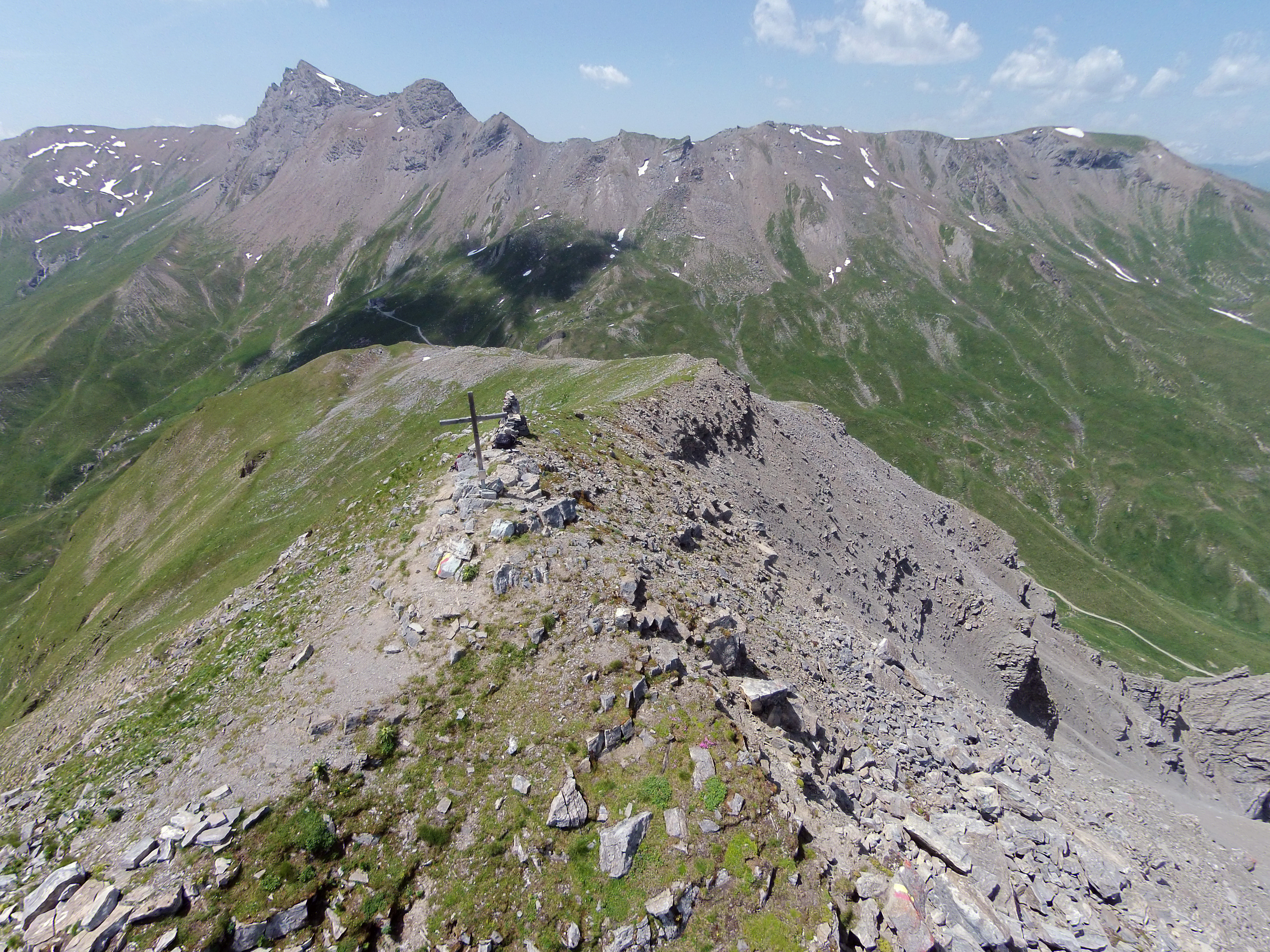Piz Toissa, aerial photography