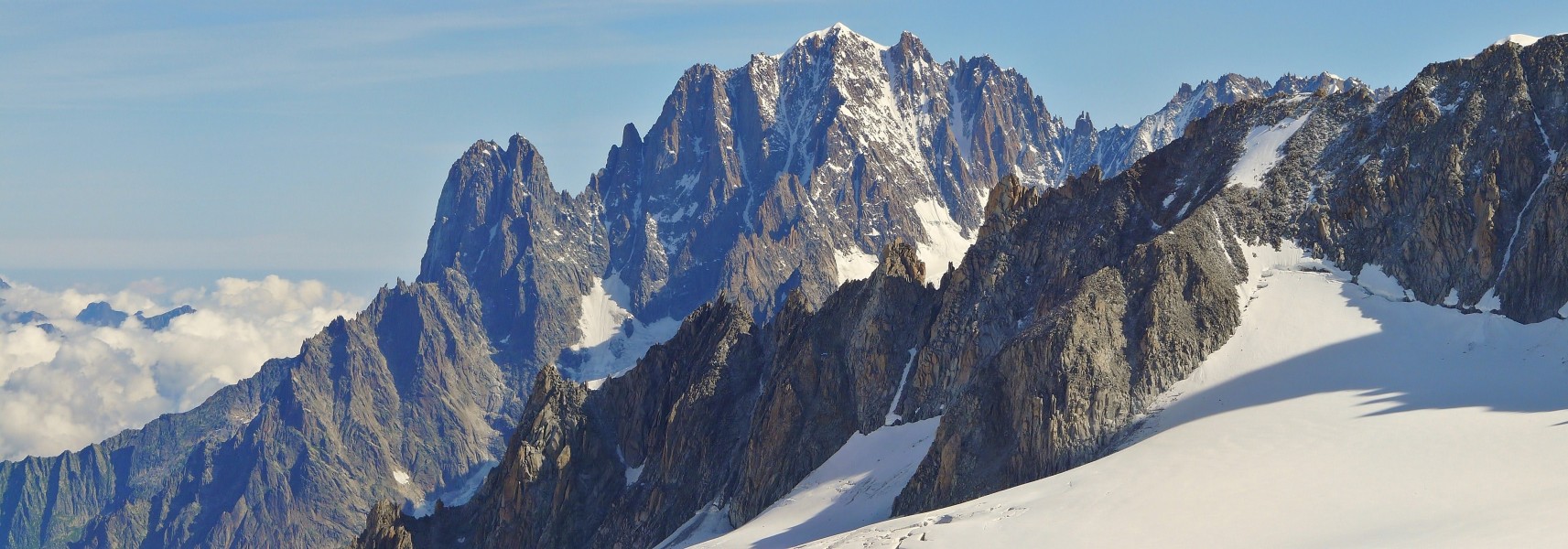 Aiguille Verte from Punta Helbronner