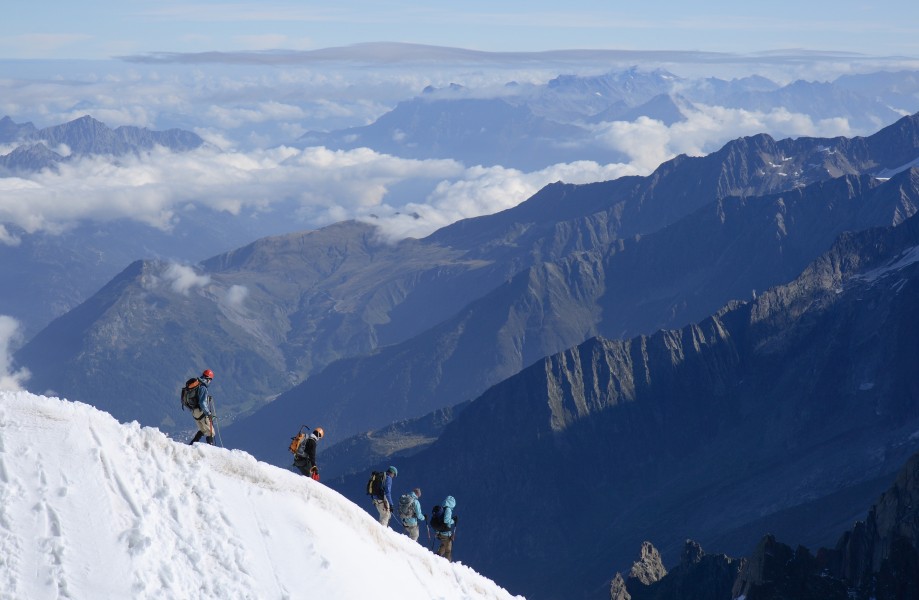 Alpinistes Aiguille du Midi 01