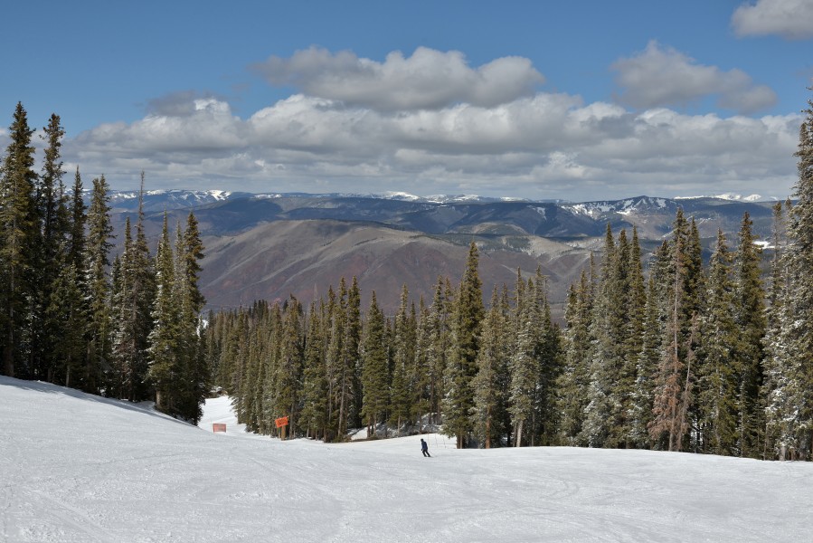 Aspen Mountain spring skiing east slopes 