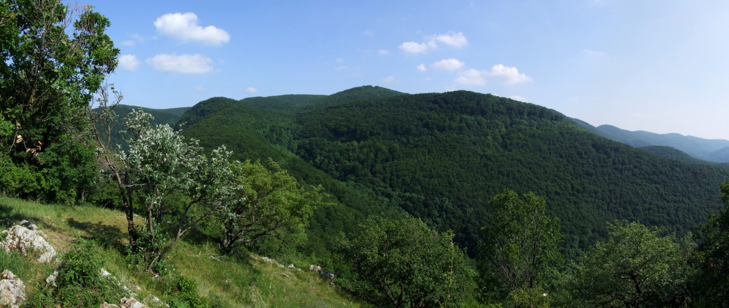 Bükk Mountains 08 - panorama from Gerenna-vár
