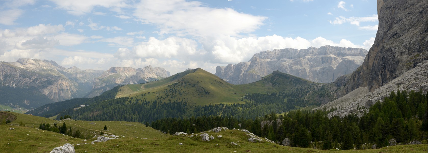 Dolomites Val Gardena from Mont de Seura