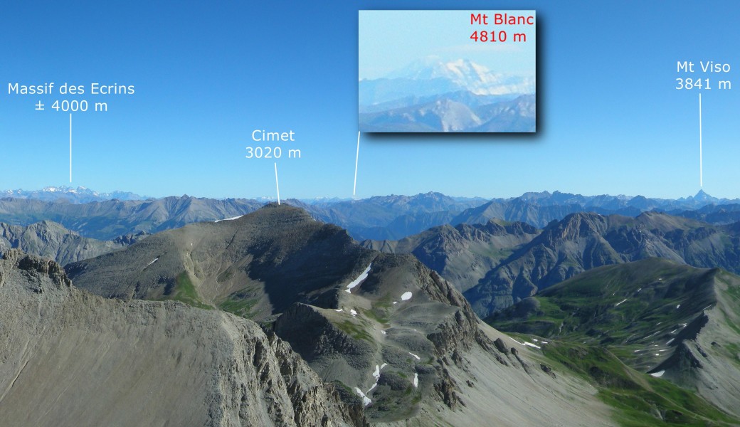 Du Mont-Pelat vue vers le Nord