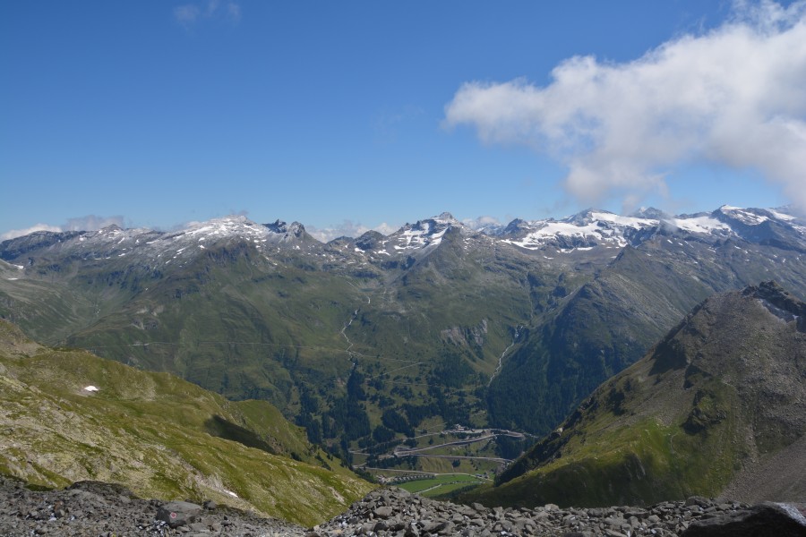 Granatspitzgruppe vom Wildenkogelweg mit Fürleg bis Wilde Mahder, dahinter der Stubacher Sonnblick