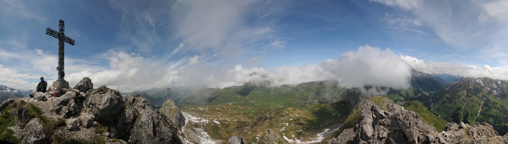 Karhorn Gipfel Panorama