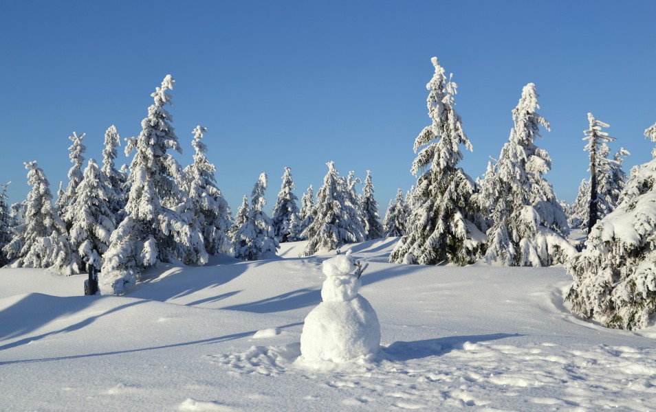 Krkonoše mountains in winter 2018 01