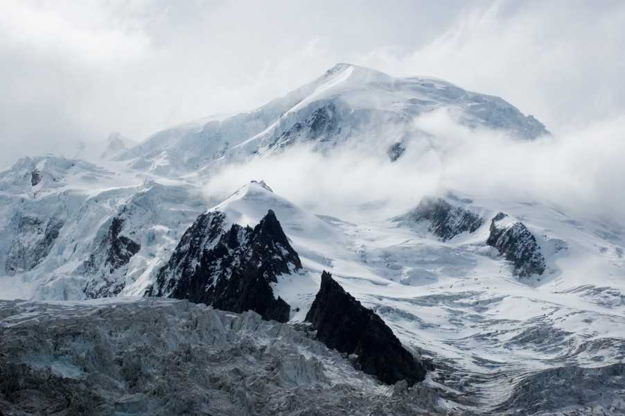 Mont Blanc depuis la gare des glaciers