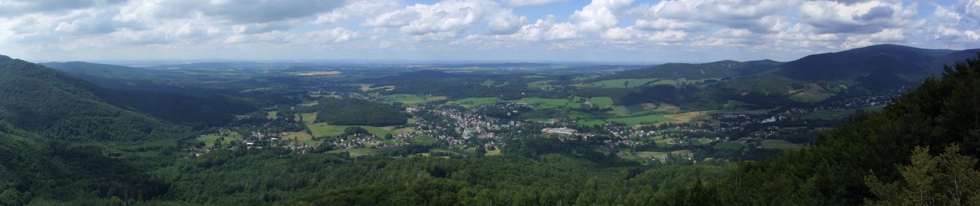 Ořešník (Nußstein) - pohled z vrcholu