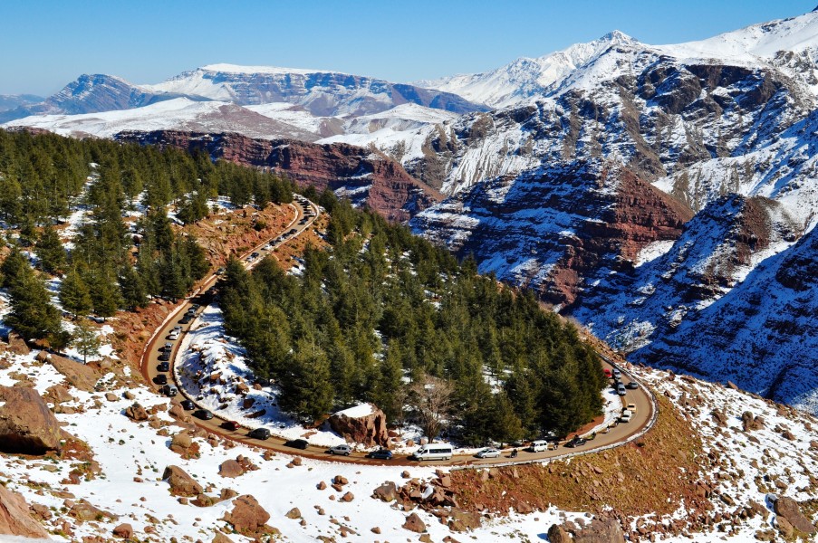 One of the scenic locations of the Oukaimeden village
