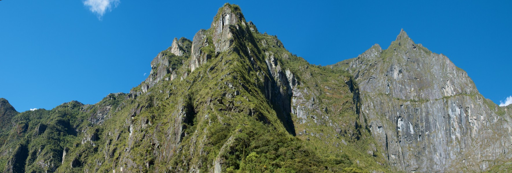 Peru - Salkantay Trek 154 - looking up the cliffs at Machu Picchu (7158991293)