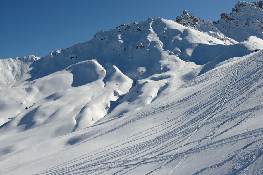 Skiing on the Seiser Alm winter 2013