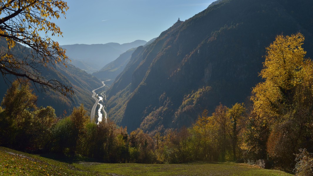 Untere Eisacktal aus St Oswald Kastelruth