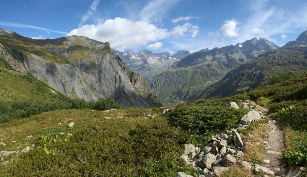 Vue en montant à Vallonpierre
