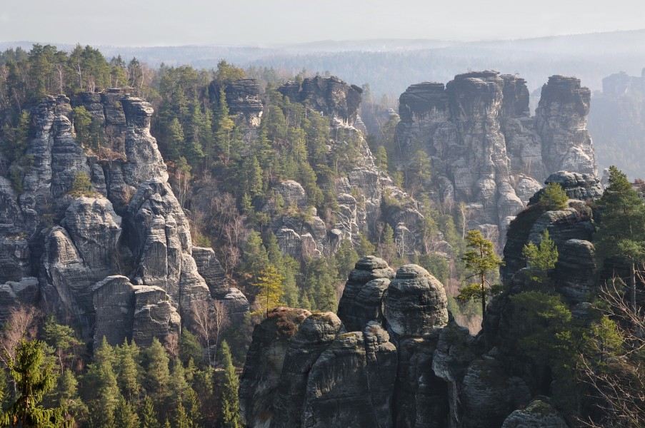 Wehlsteinaussicht-Elbsandsteingebirge-Sächsische Schweiz