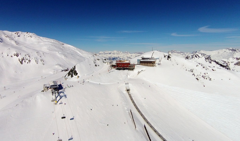 Weissfluhjoch, aerial photography 2