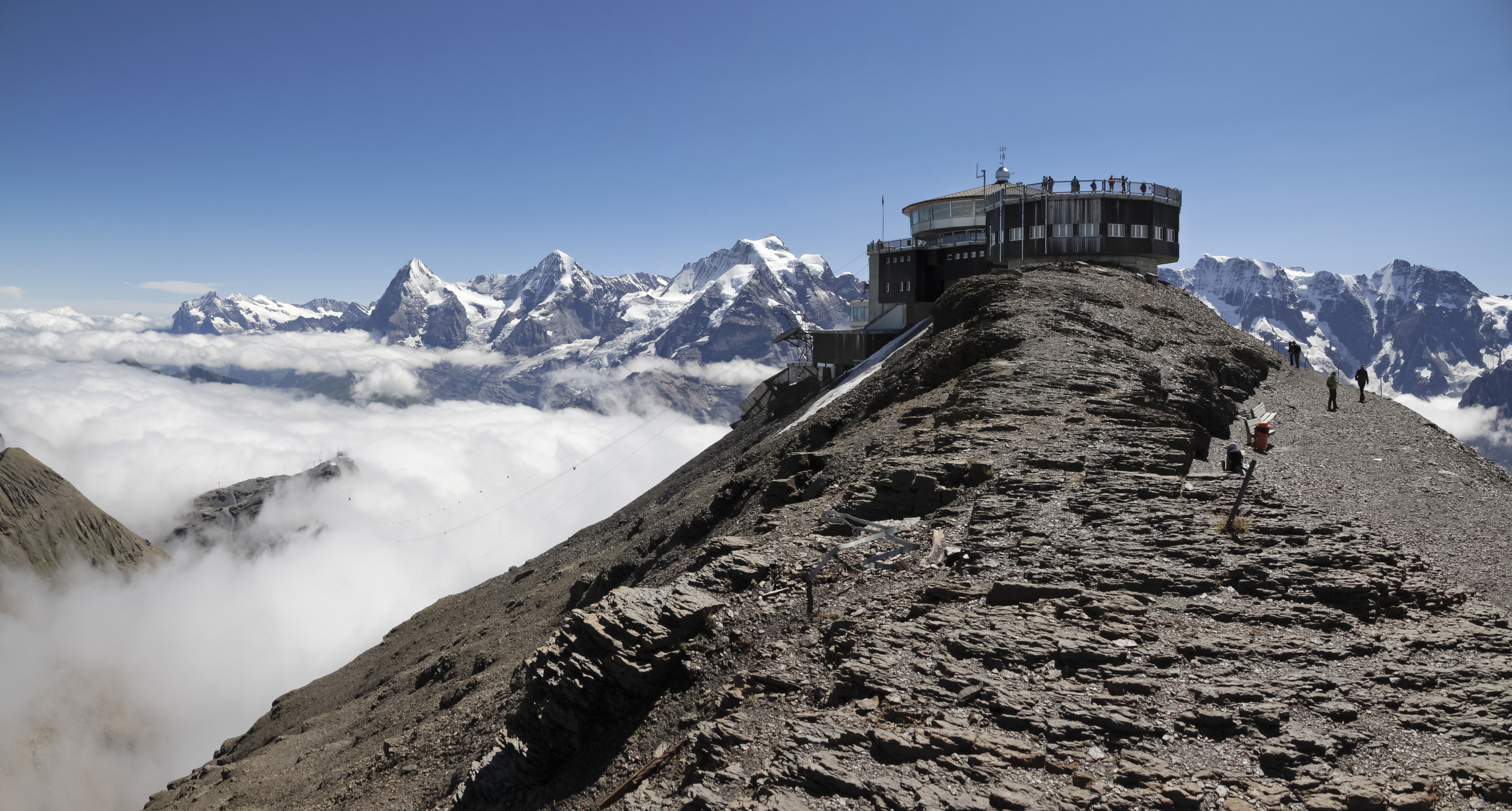Schilthorn with Bernese Alps, 2012 August
