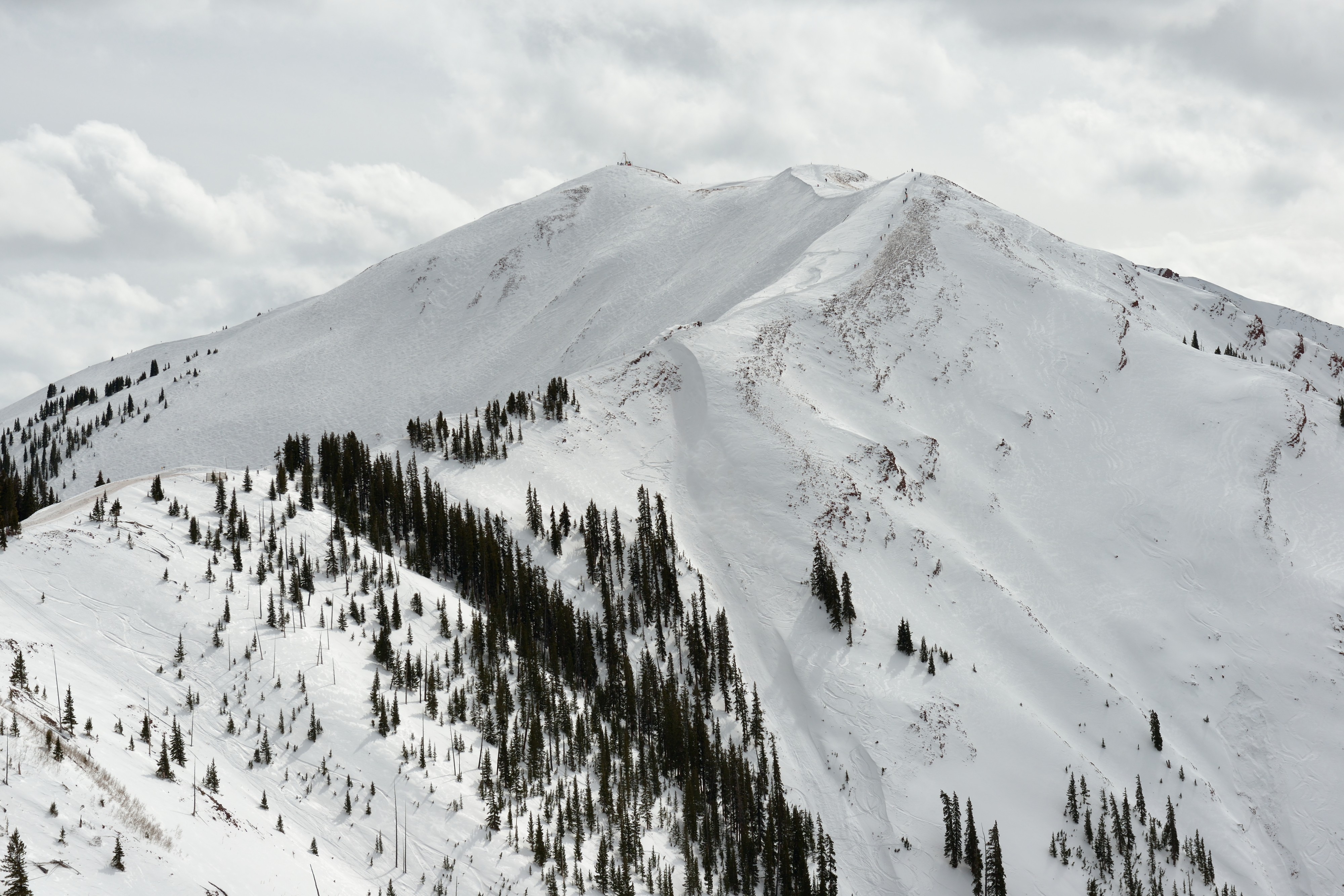 Aspen Highlands bowl from Loge Peak 