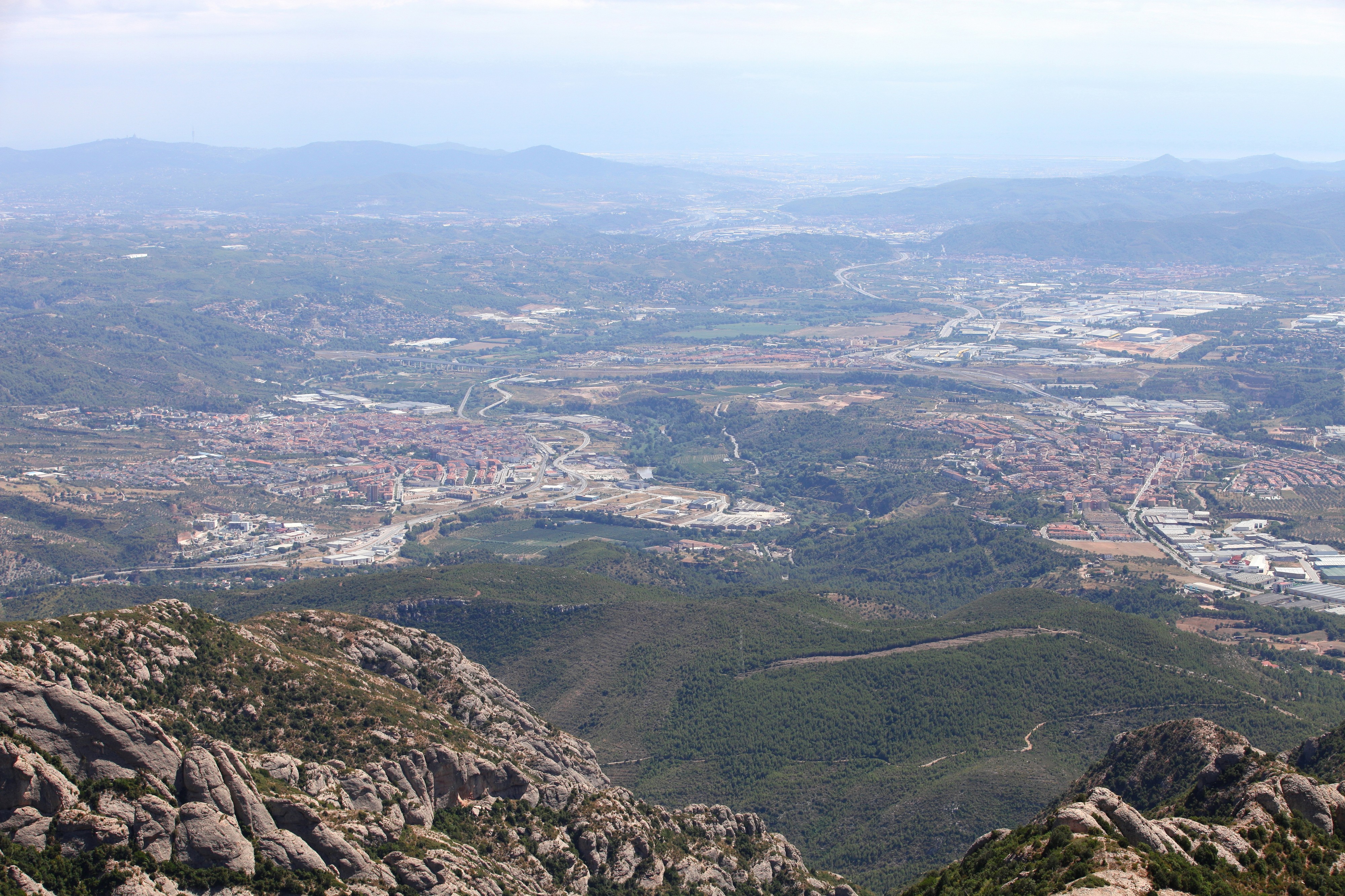 a view from Montserrat mountain, Catalonia, Spain, Europe, August 2013, picture 21