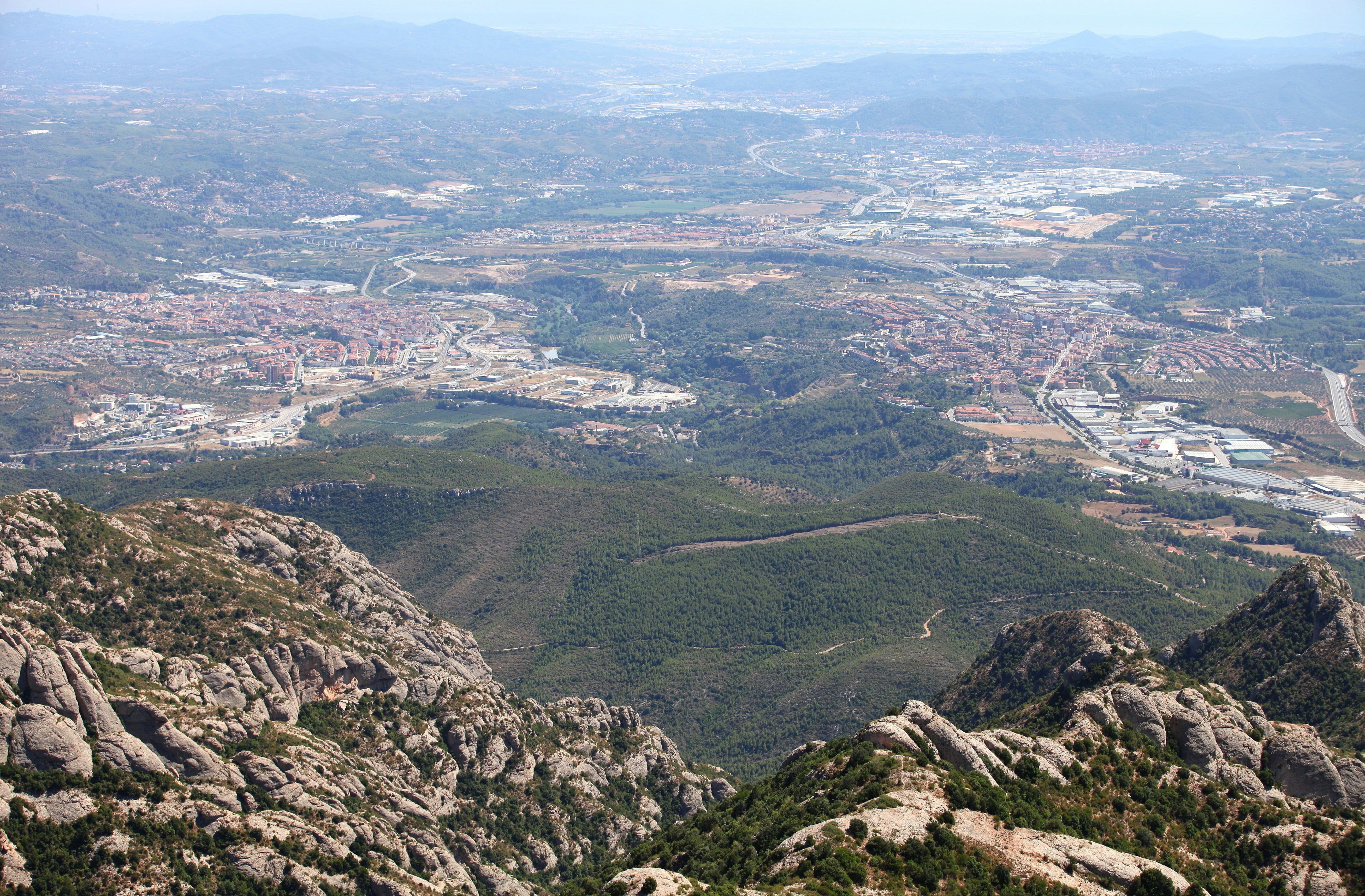 a view from Montserrat mountain, Catalonia, Spain, Europe, August 2013, picture 27