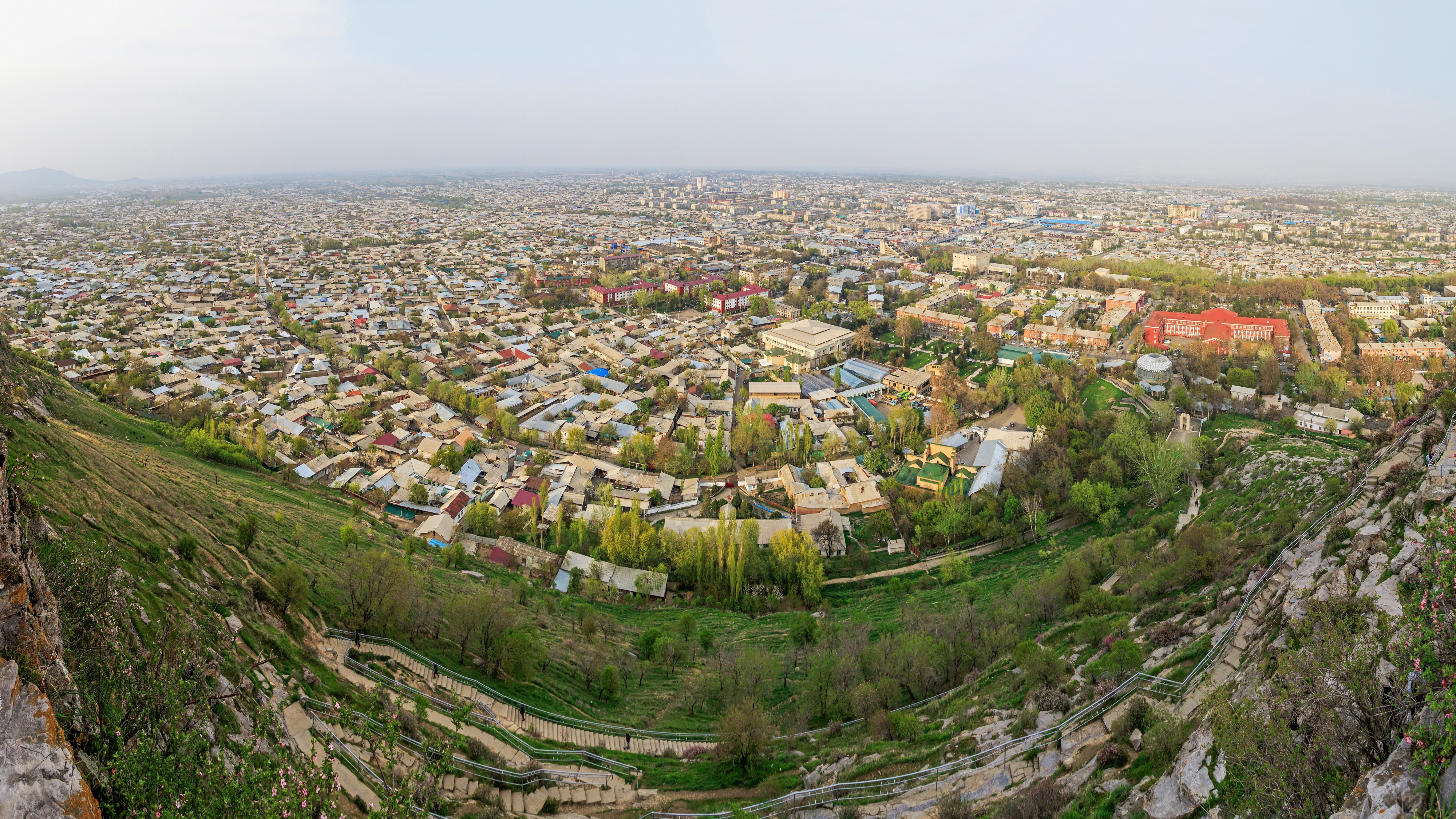 Osh 03-2016 img31 view from Sulayman Mountain pano