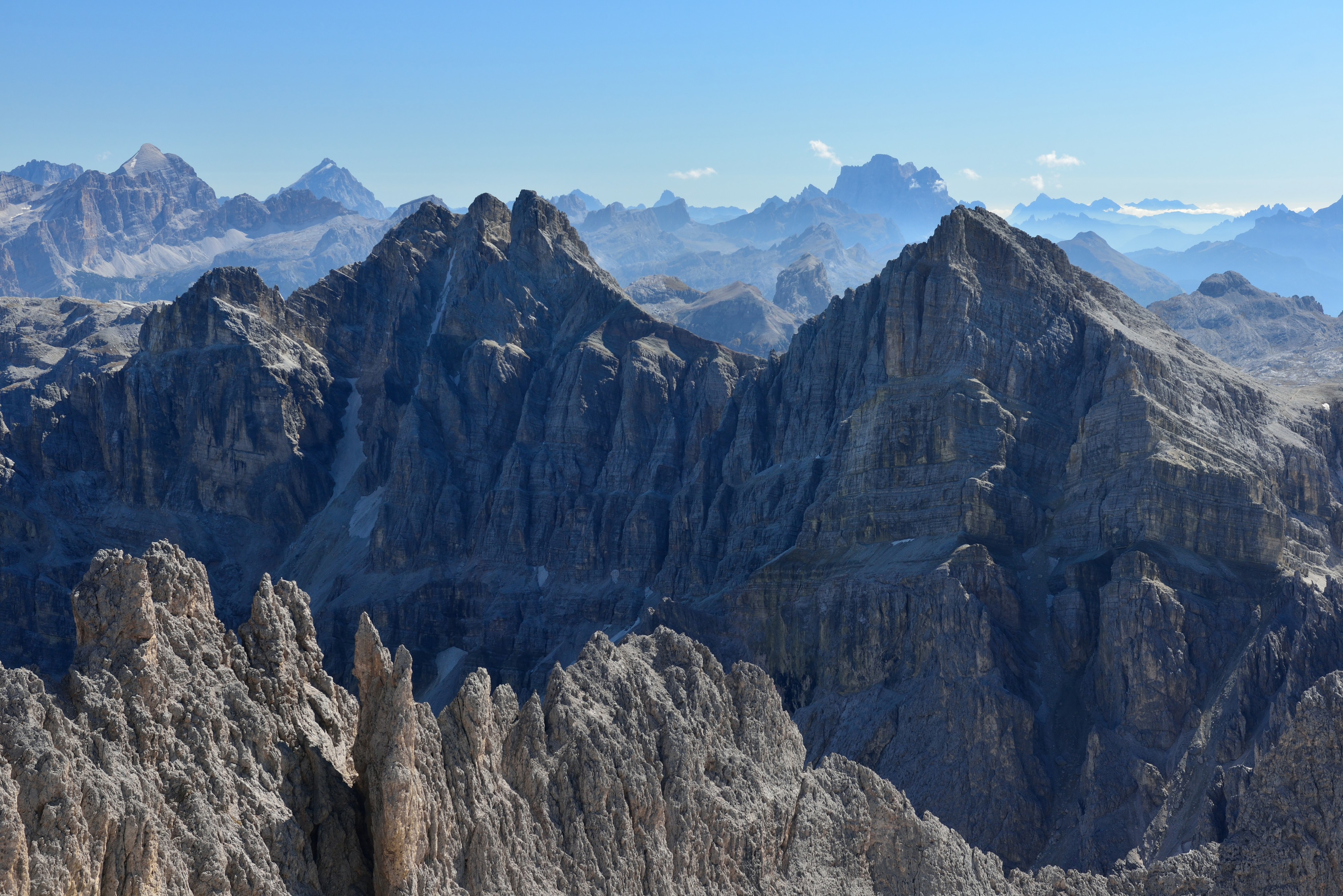 Puez peaks from Odla de Valdusa